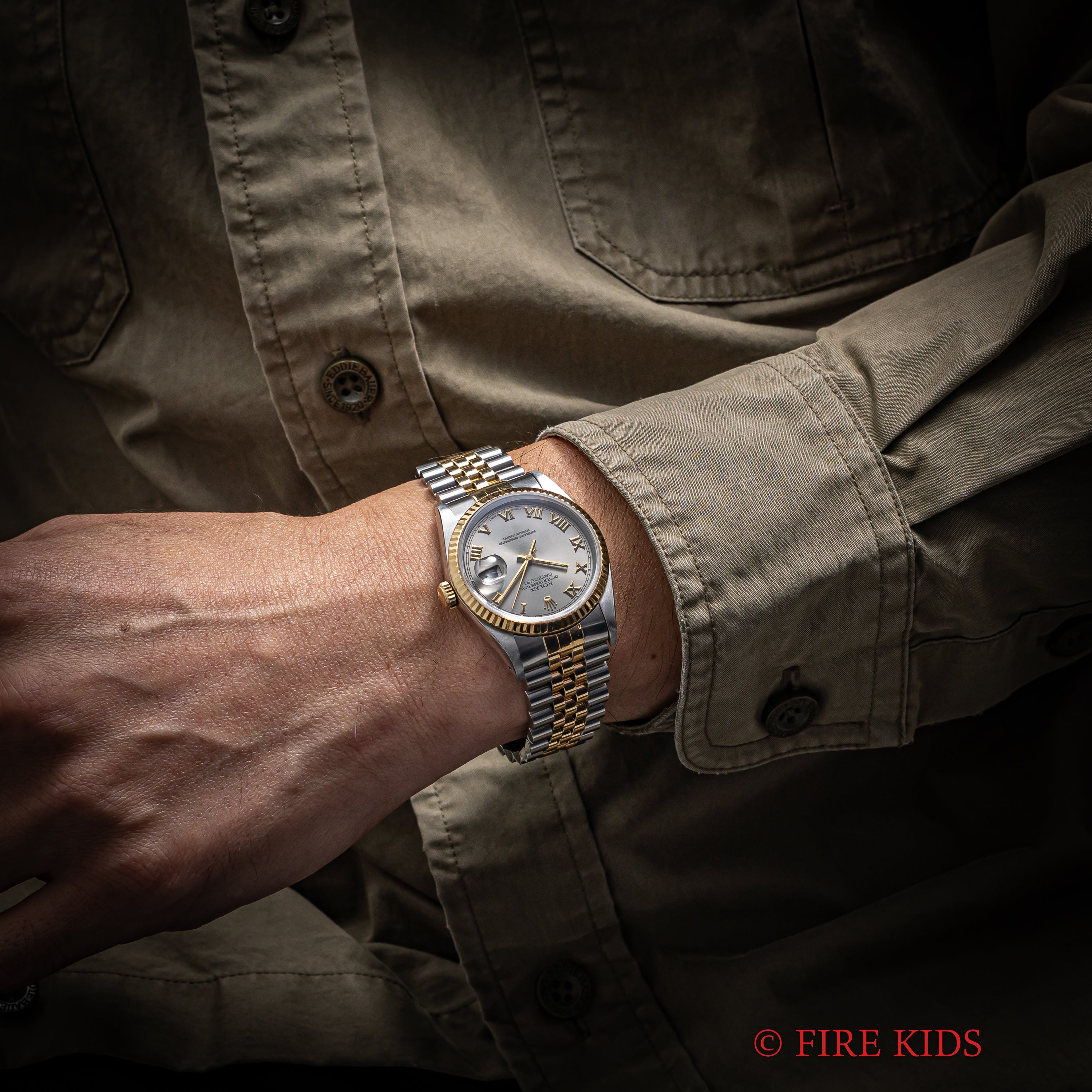 ロレックス デイトジャスト 1991年製 コンビ Ref.16233 グレーローマンダイヤル 純正コンビジュビリーブレス