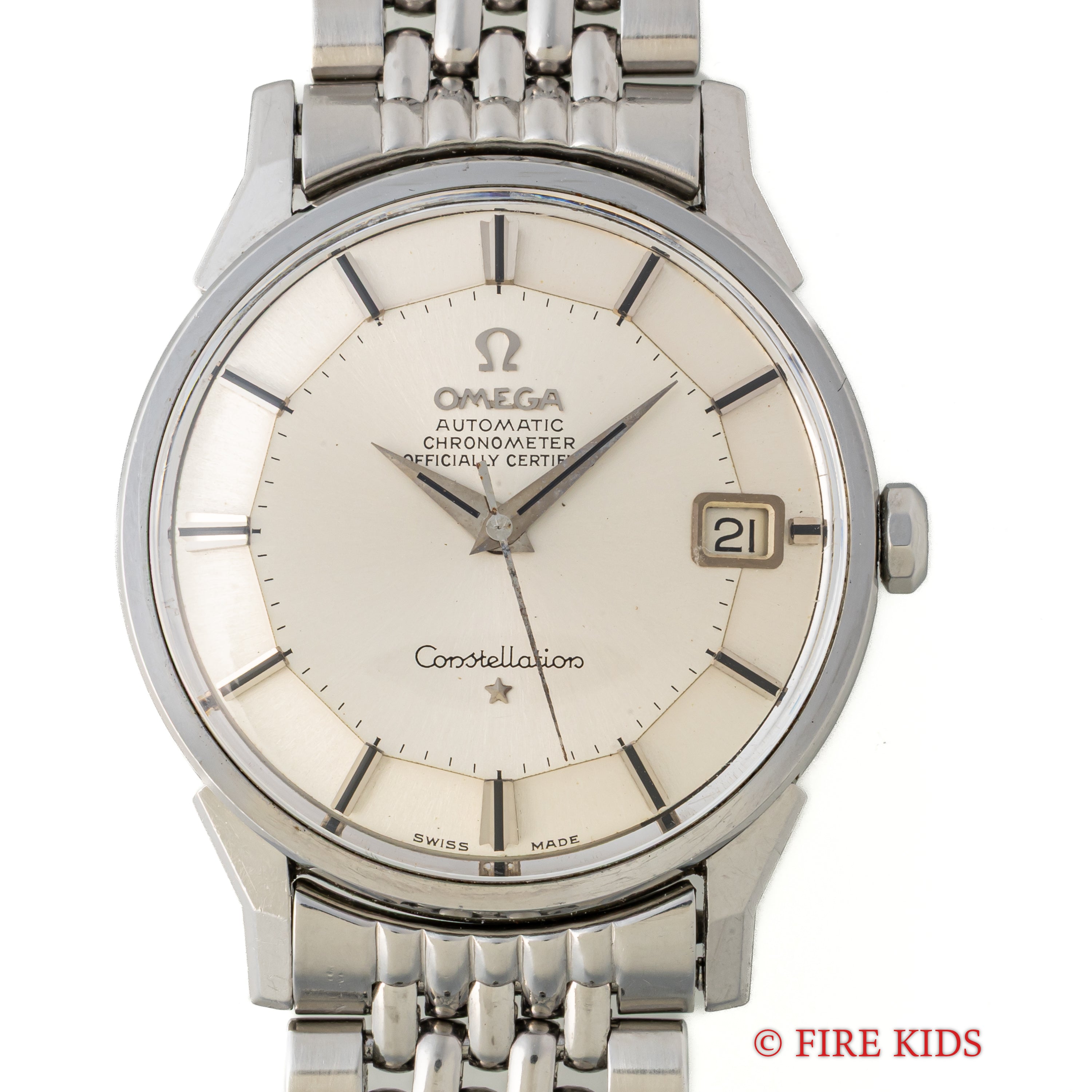 オメガ コンステレーション 12角 1966年製 パイパンダイヤル 自動巻クロノメーター Cal.561 純正ステンレスブレス