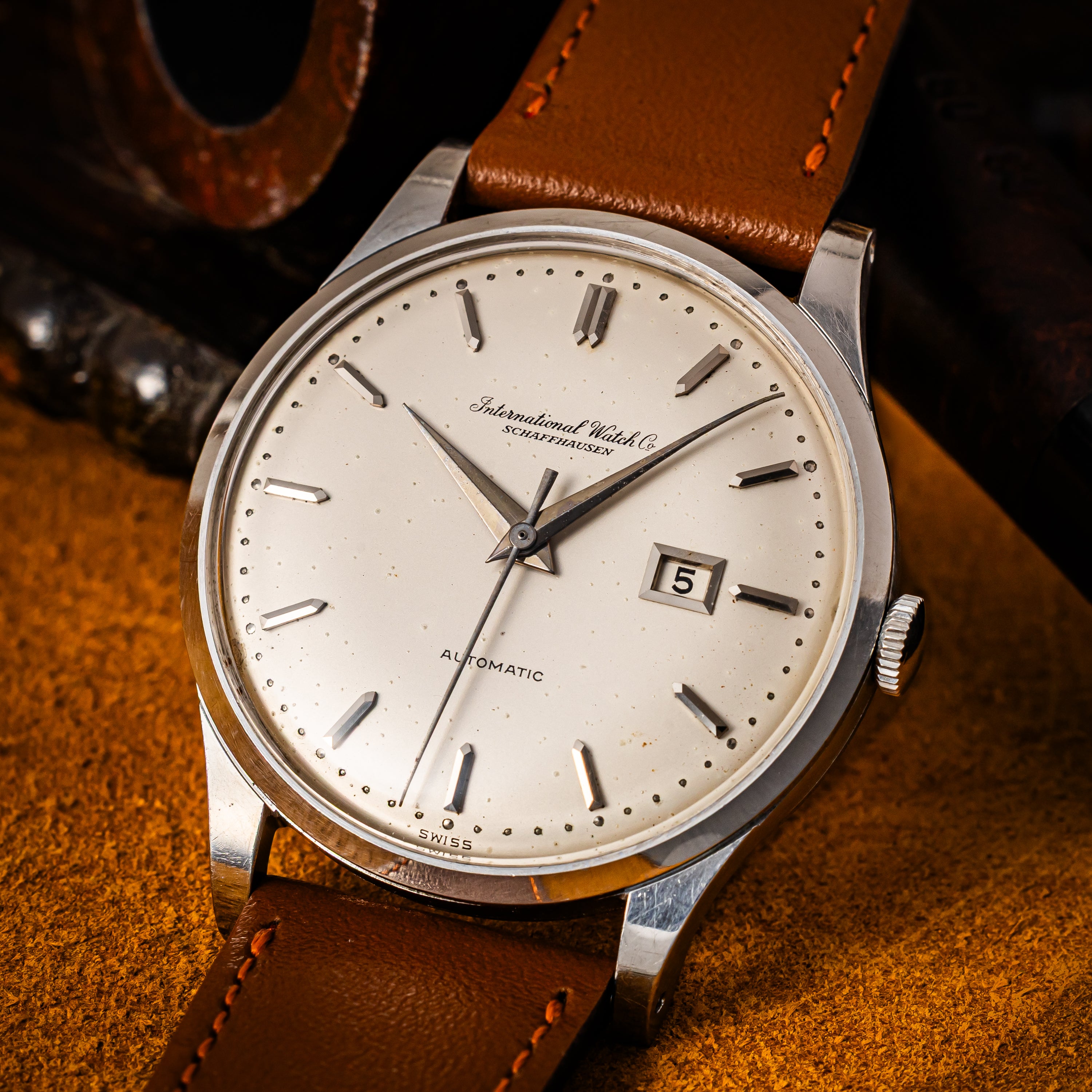 IWC ペラトン式オートマチック Cal.8531 1962年製 寄り目デイト ラウンドケース