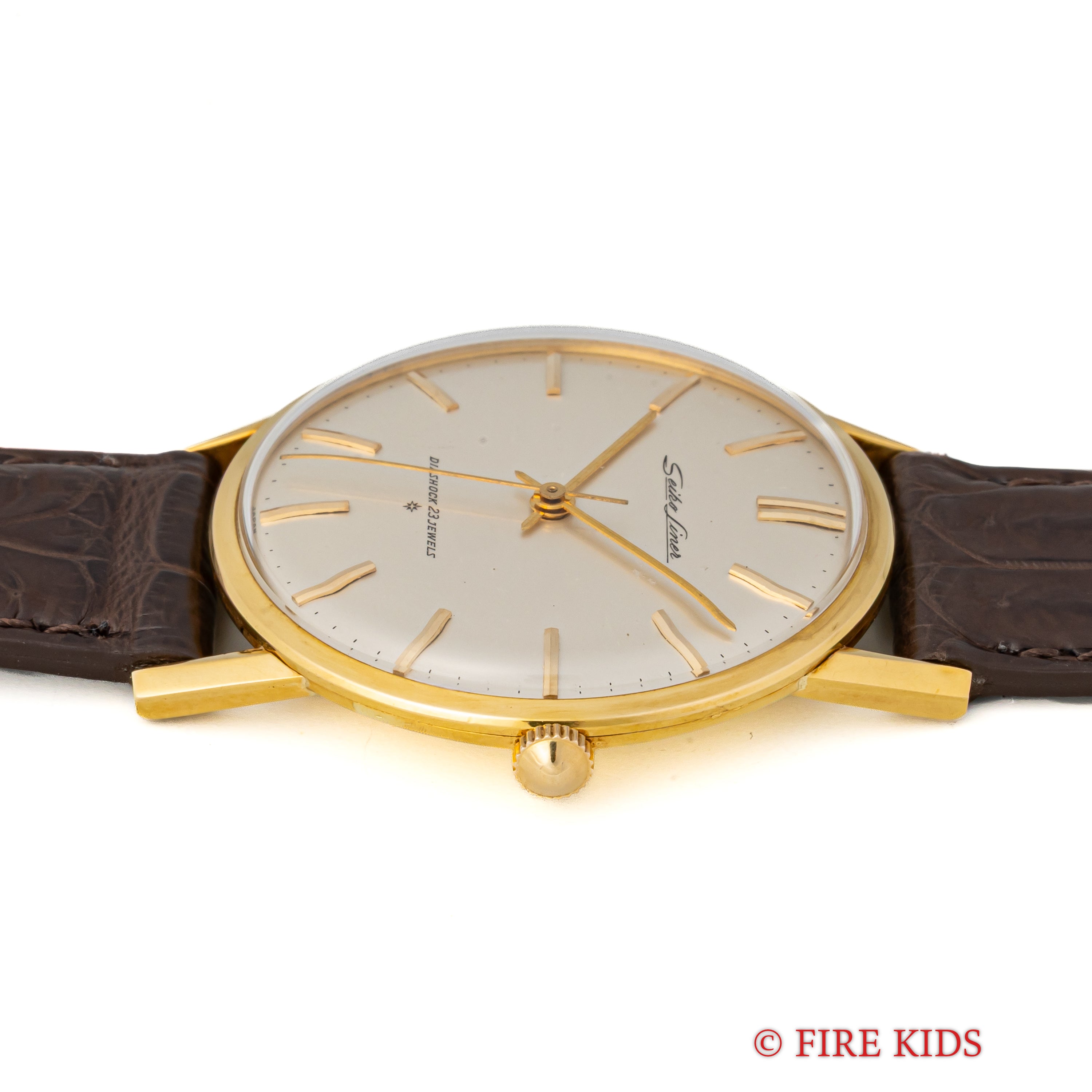 セイコー 18金無垢ライナー 1961年製 Ref.15010LN SDダイヤル 薄型手巻き