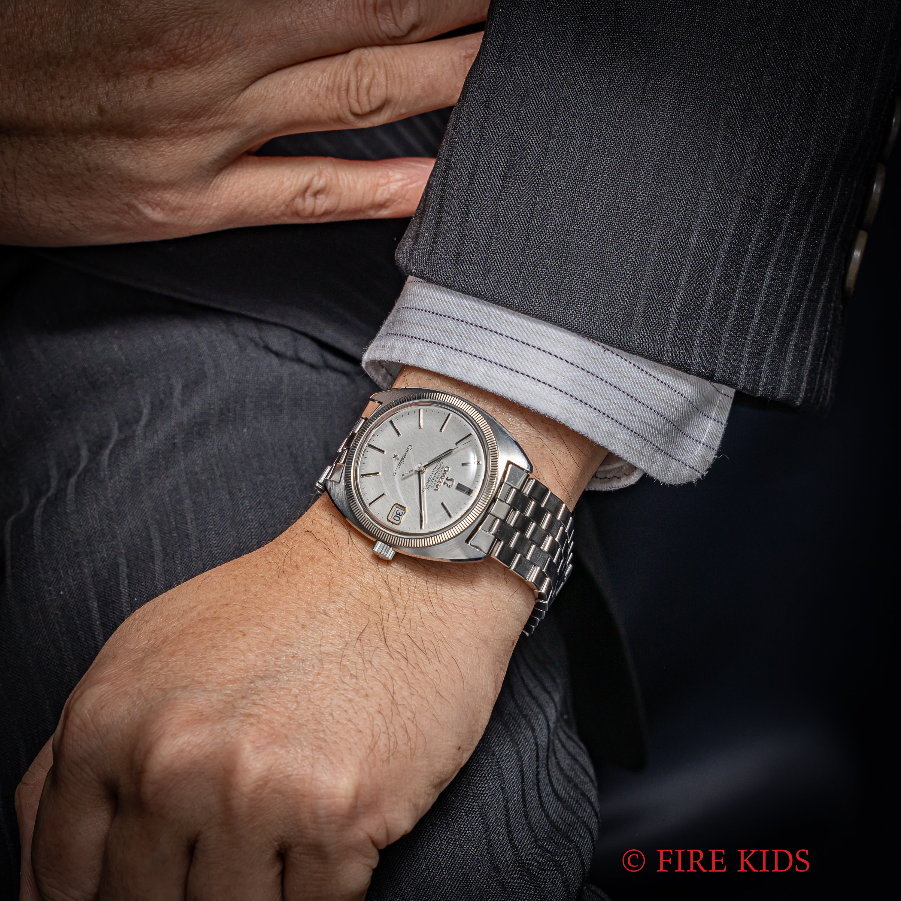 オメガ コンステレーション ジェンタ 1969年製 Ref.168.027 リネンダイヤル WGコインエッジベゼル 純正ブレス