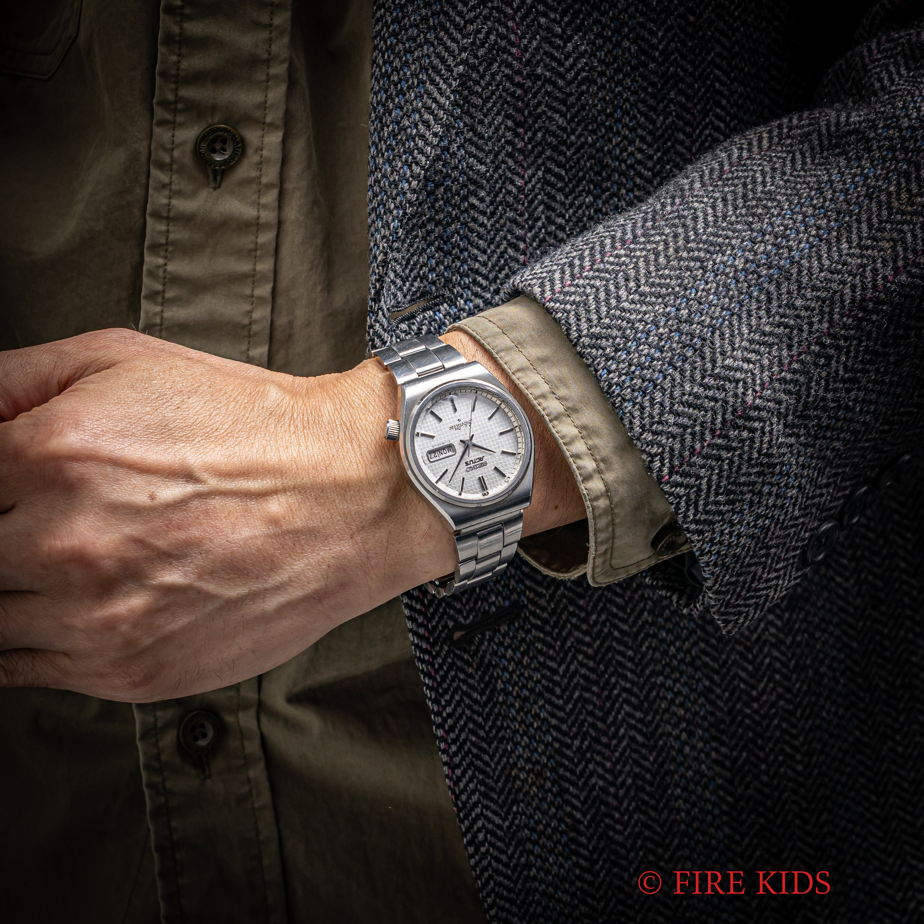 セイコー アクタス シルバーウェーブ 1976年製 Ref.6306-8010 ねじ込みリューズ 純正ブレス