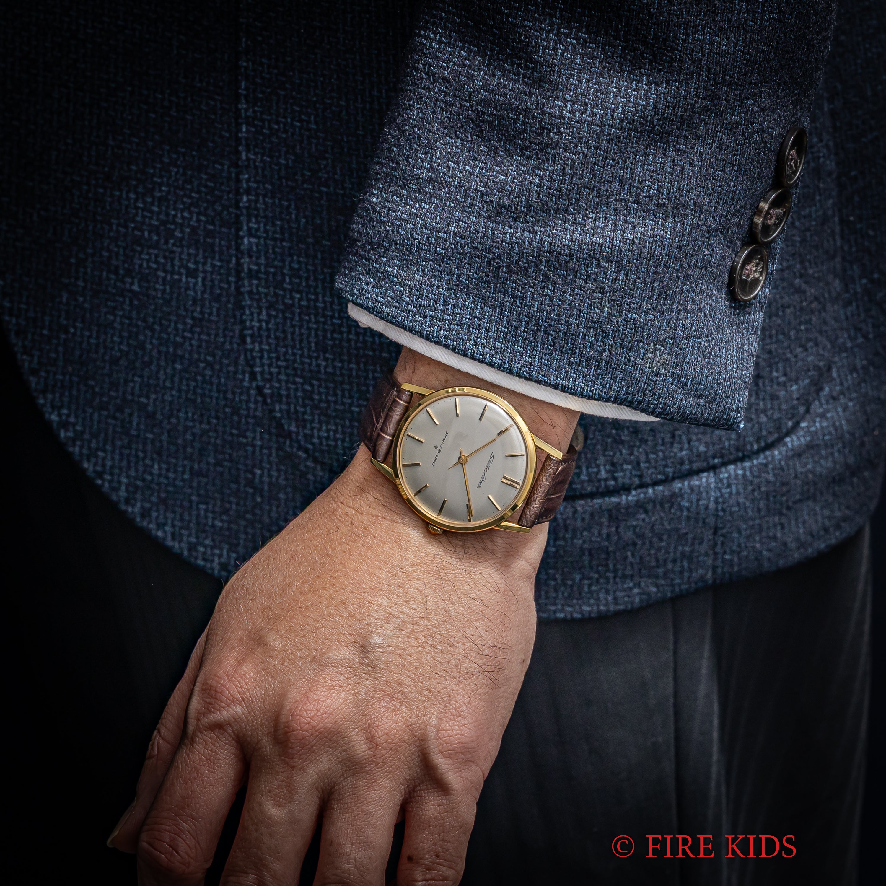 セイコー 18金無垢ライナー 1961年製 Ref.15010LN SDダイヤル 薄型手巻き