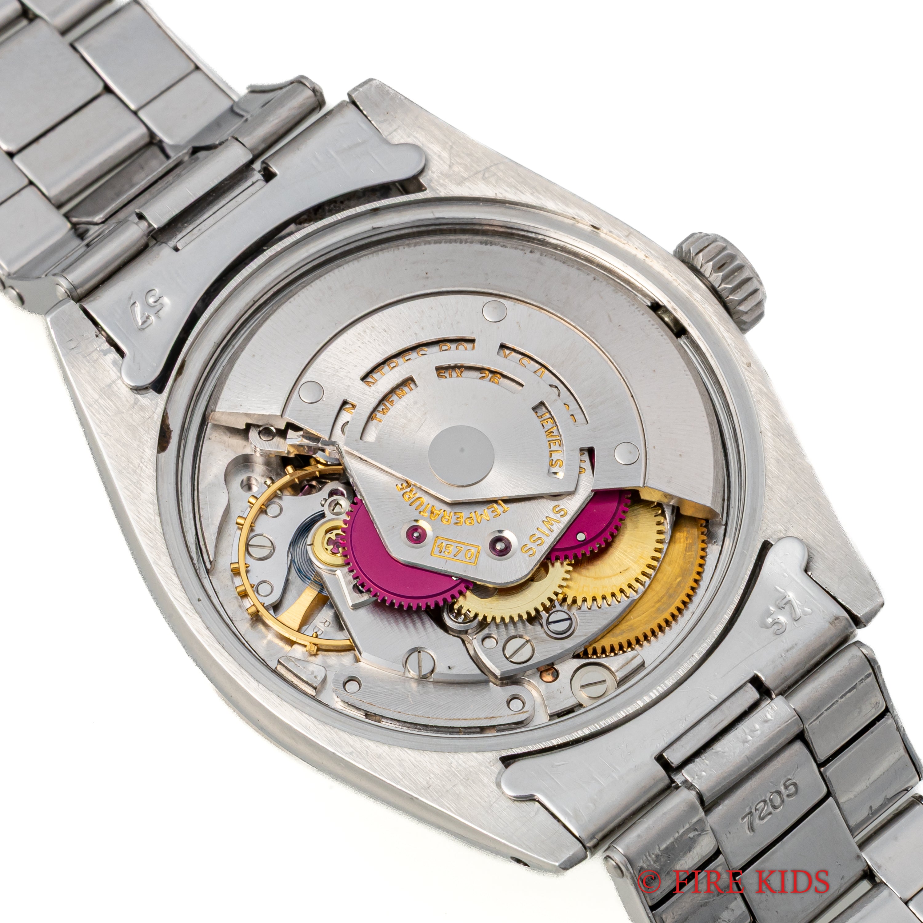 ロレックス 1966年製  オイスターパーペチュアルデイト 自動巻き Ref.1500 ブルーダイヤル 純正リベットブレス