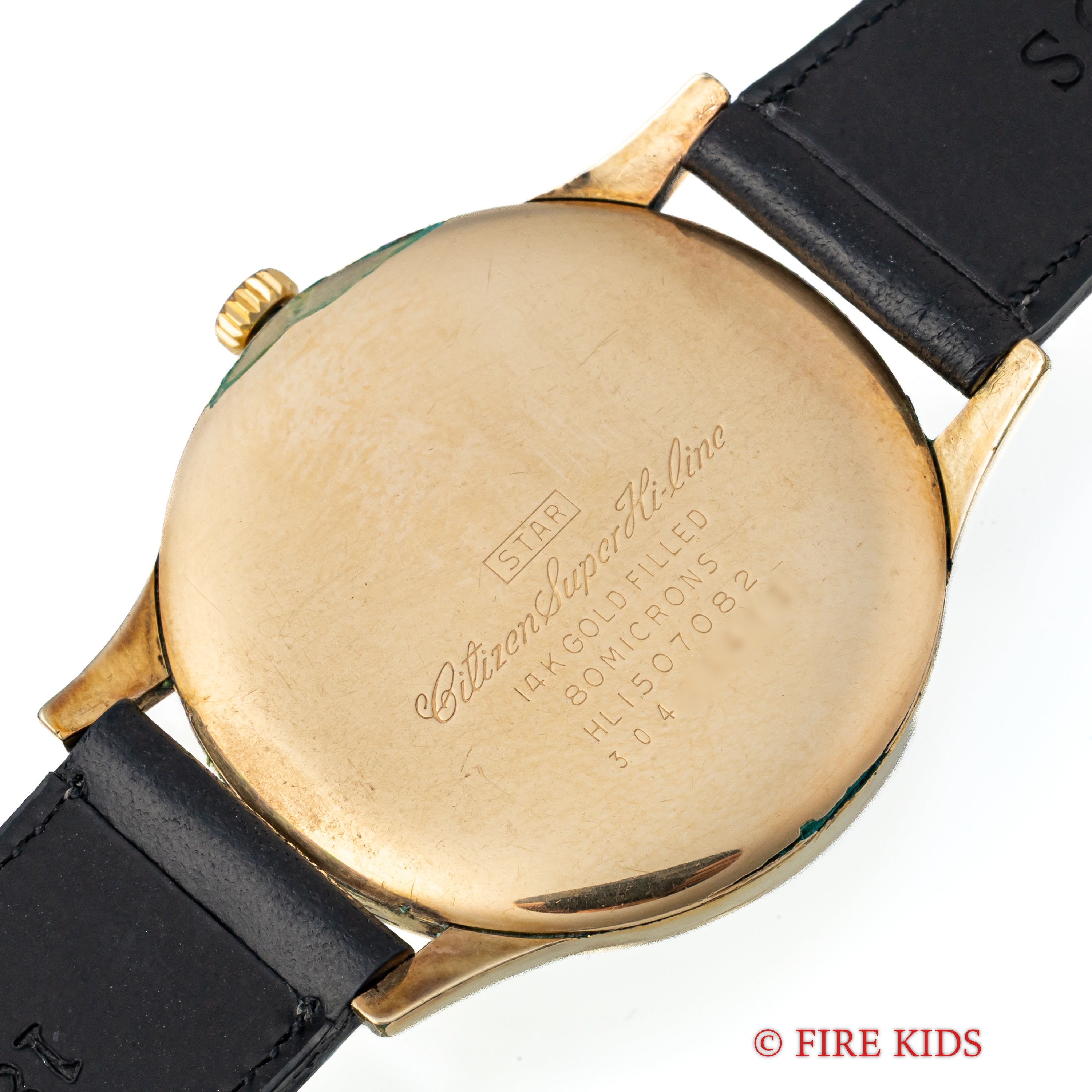 シチズン スーパーハイライン スリースター 1963年製 80ミクロン14金張りケース 手巻き