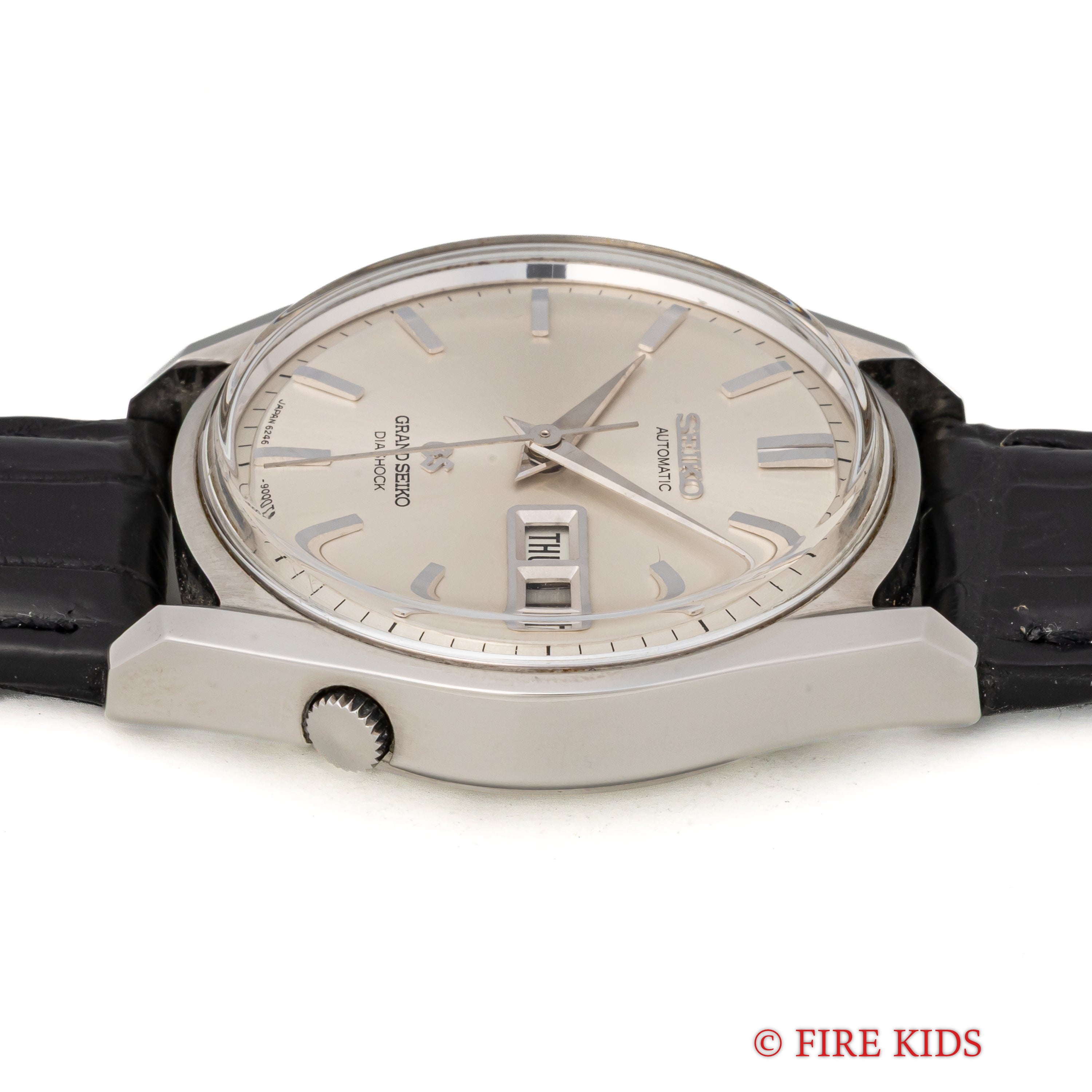 グランドセイコー 1967年製 Ref.6246-9001 62GS デイデイト ロービート自動巻き 純正尾錠付き