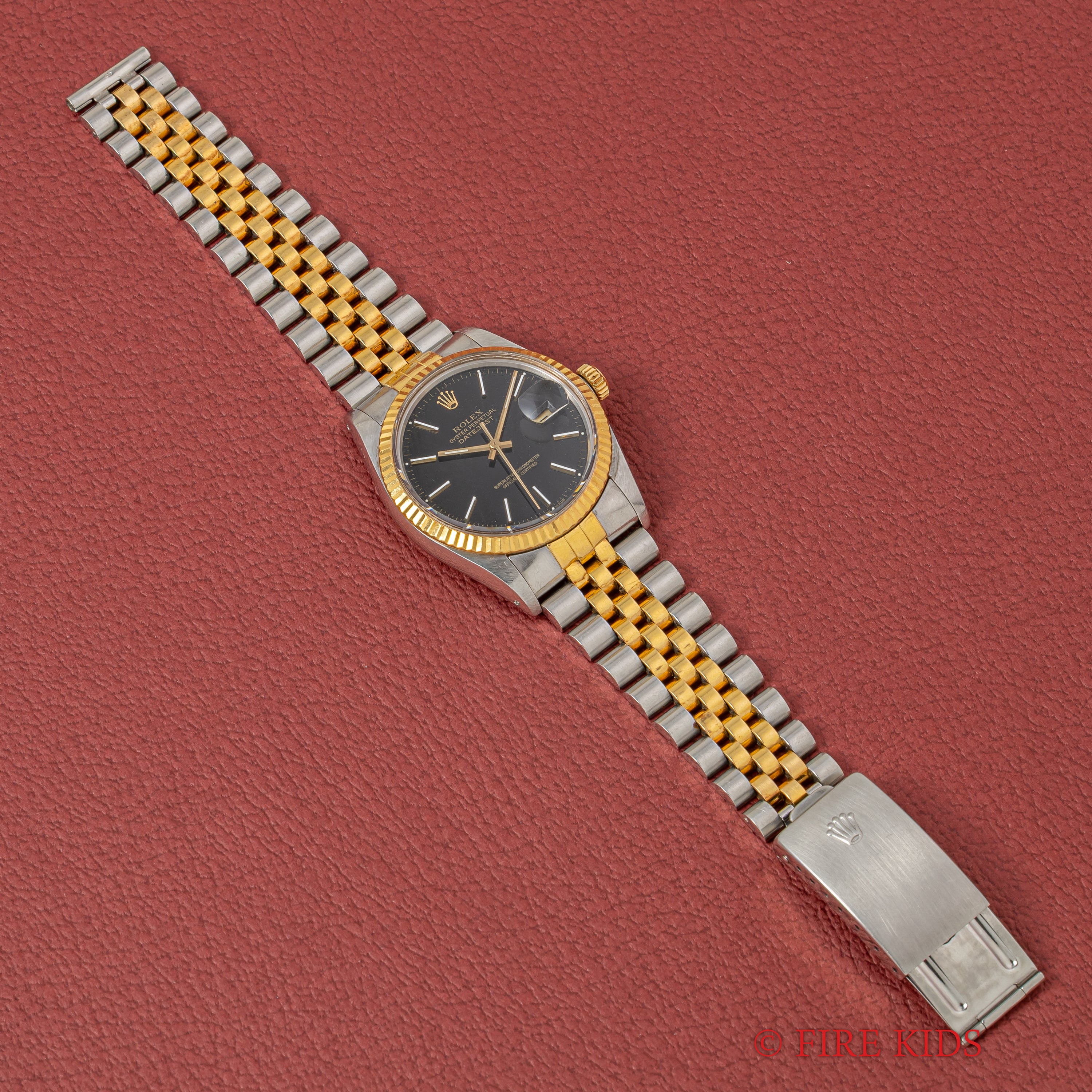 ロレックス 1987年製 デイトジャスト コンビ Ref.16013 自動巻 トリチウム夜光 ギャラ、タグ、修理明細付き