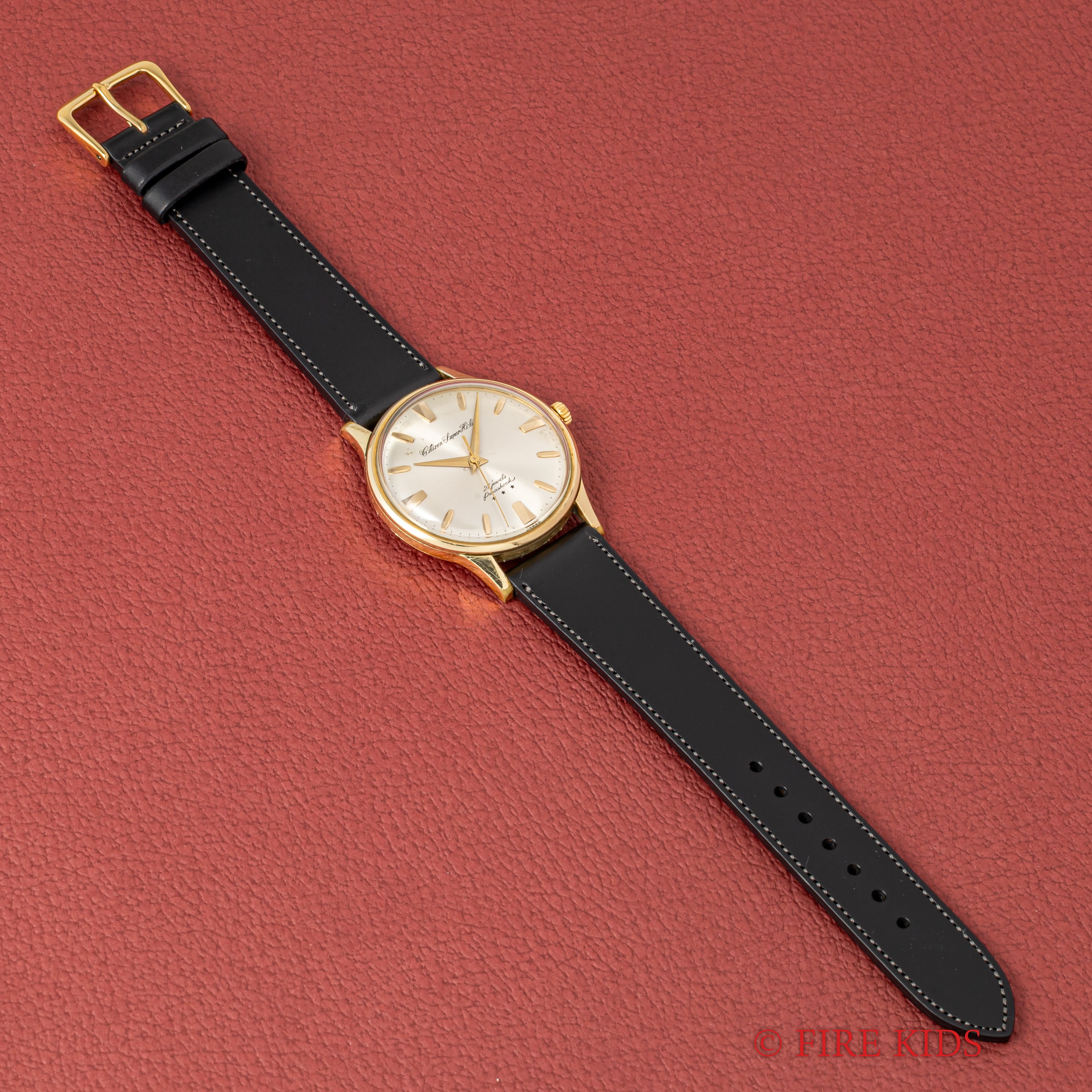 シチズン スーパーハイライン スリースター 1963年製 80ミクロン14金張りケース 手巻き