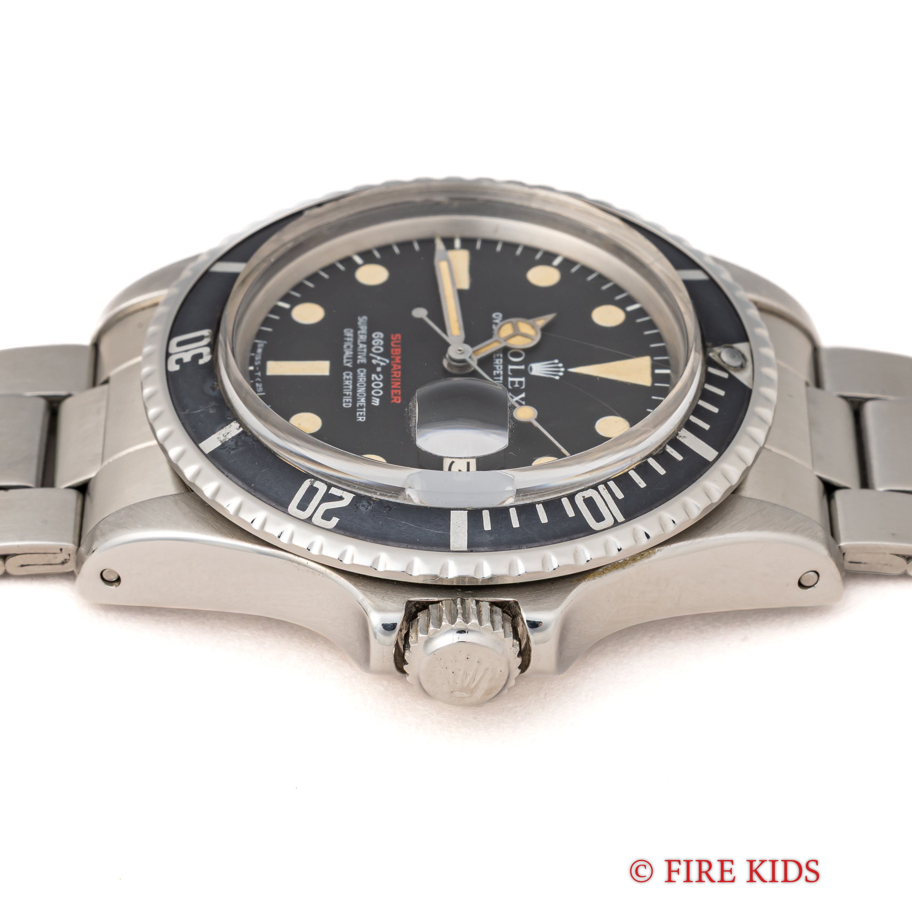 ロレックス サブマリーナ 赤サブ 1970年製（昭和45年製） Ref.1680 マーク4ダイヤル オリジナルブレス