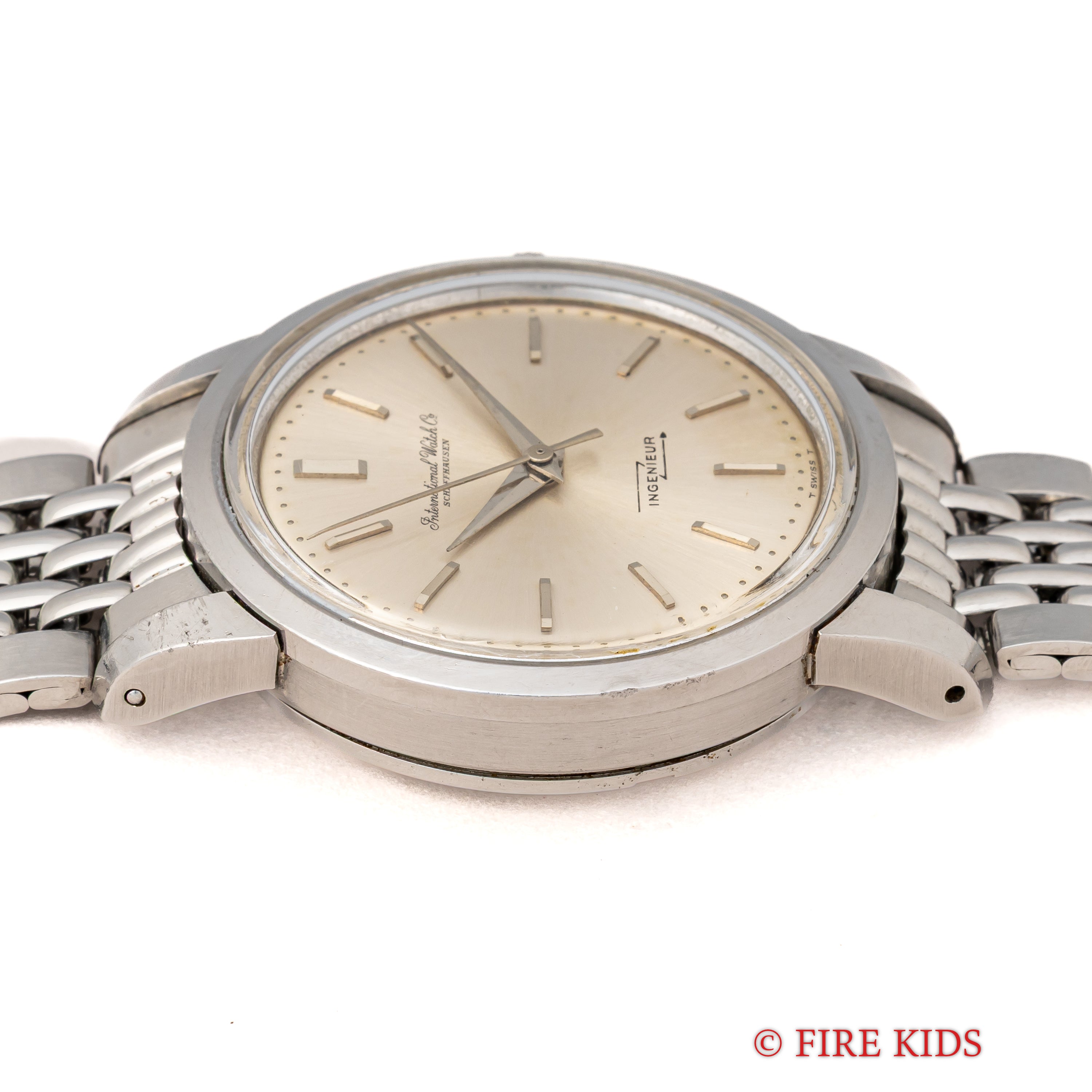 IWC インヂュニア ノンデイト 1963年製Ref.666 ペラトン式自動巻 Cal.853 純正ゲイフレアーブレス付