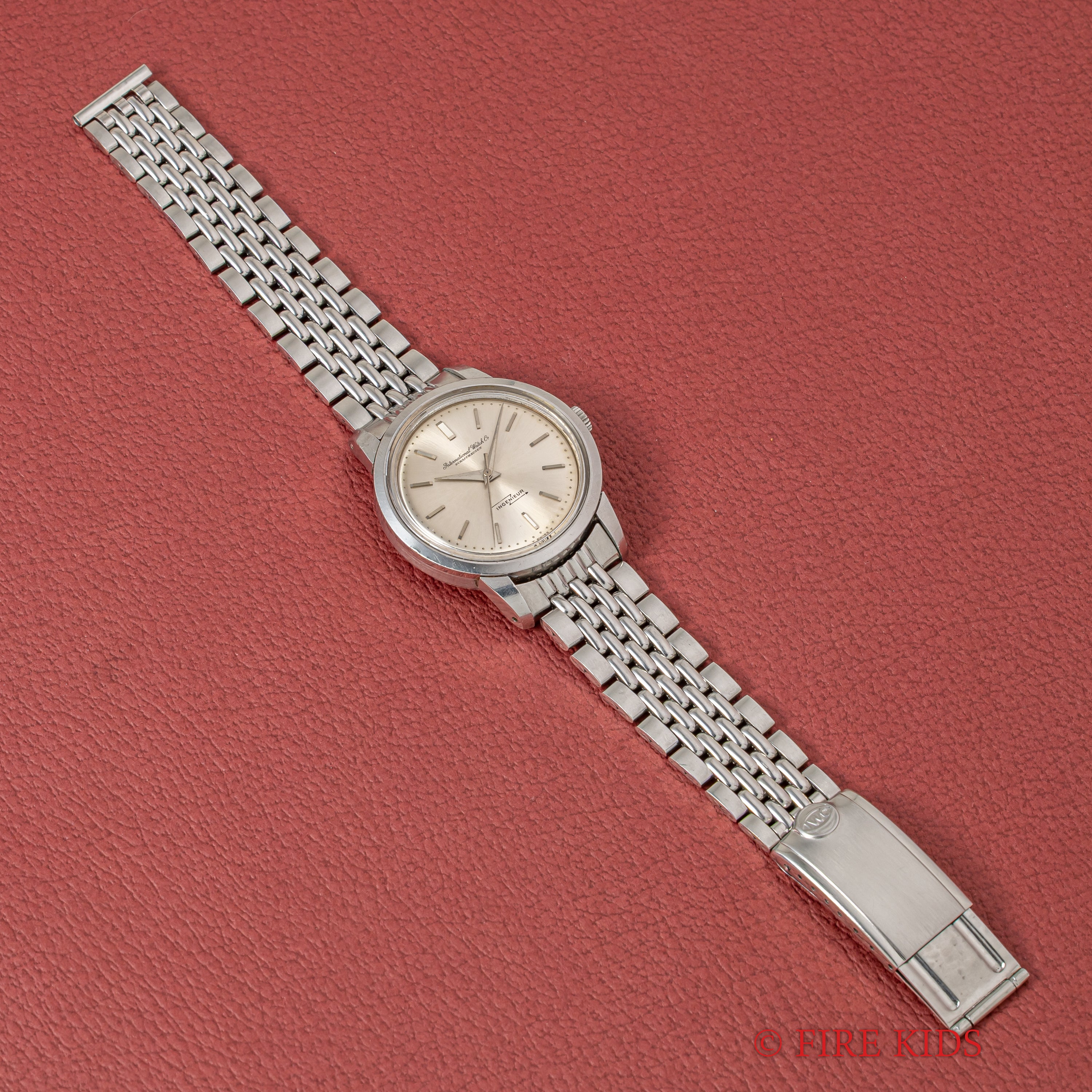 IWC インヂュニア ノンデイト 1963年製Ref.666 ペラトン式自動巻 Cal.853 純正ゲイフレアーブレス付