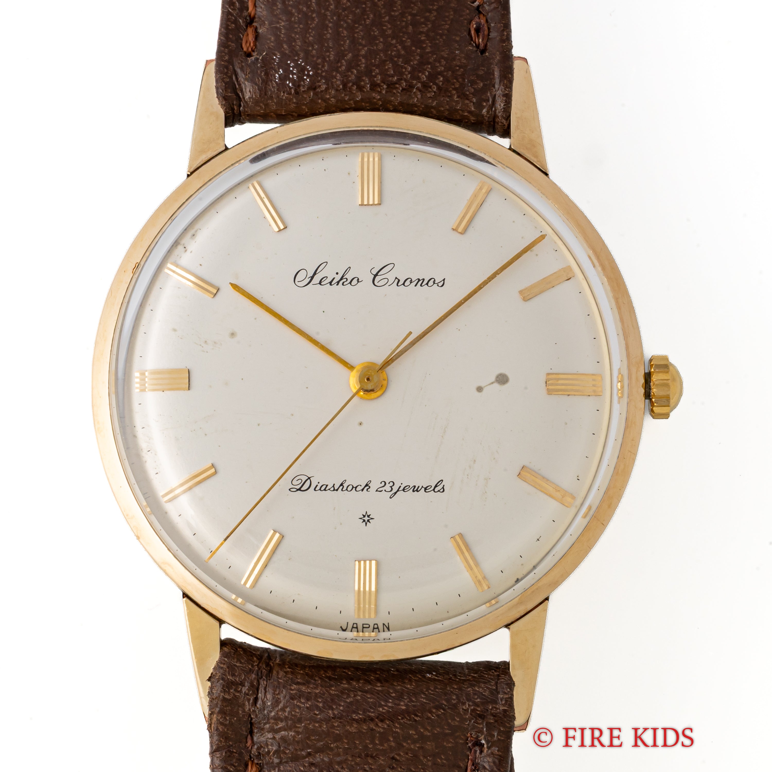 セイコー クロノス 1959年製 SDダイヤル 23石手巻 14KGF Ref.15001A