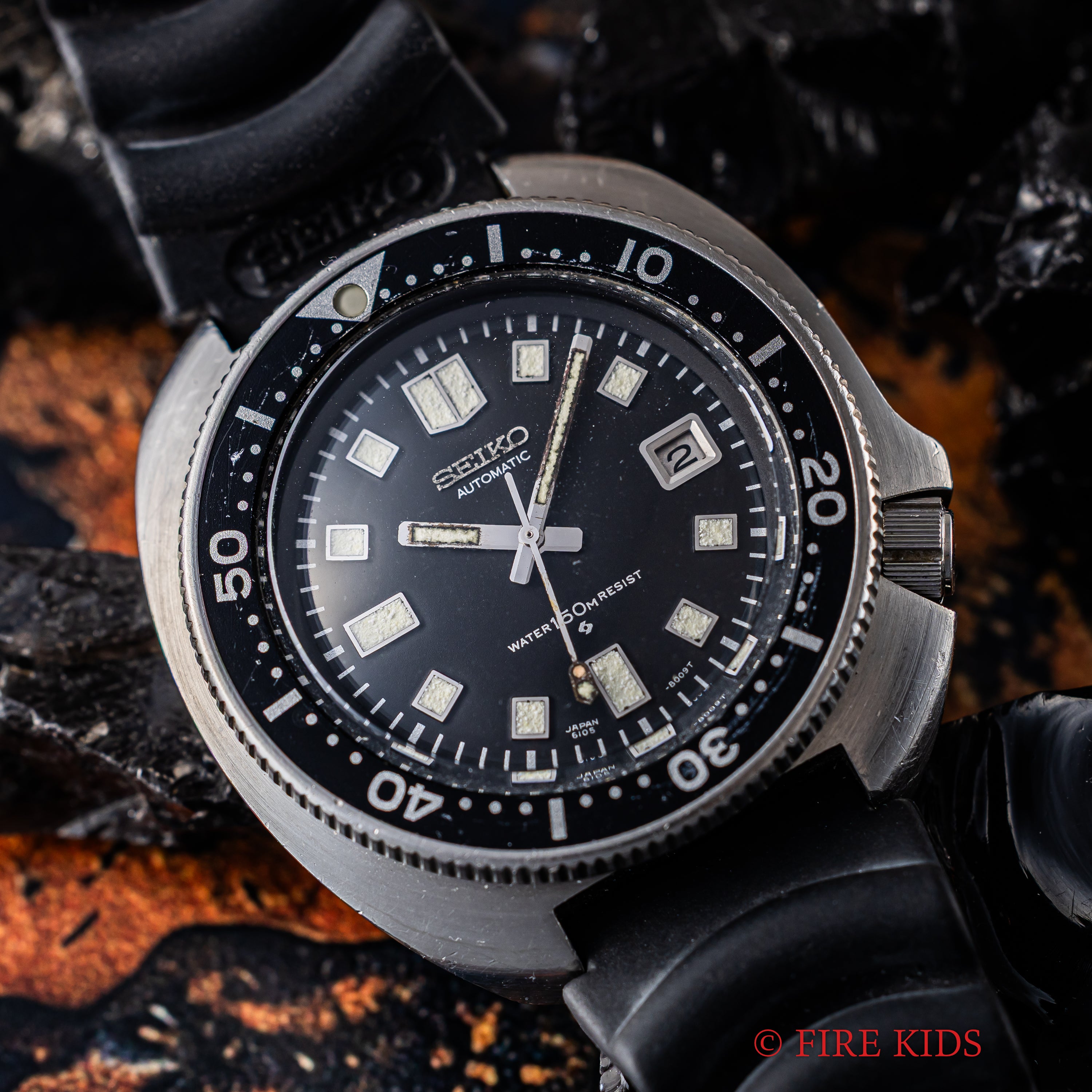 セイコー 150mダイバー 2nd後期 植村ダイバー 1976年製 自動巻き Ref.6105-8110