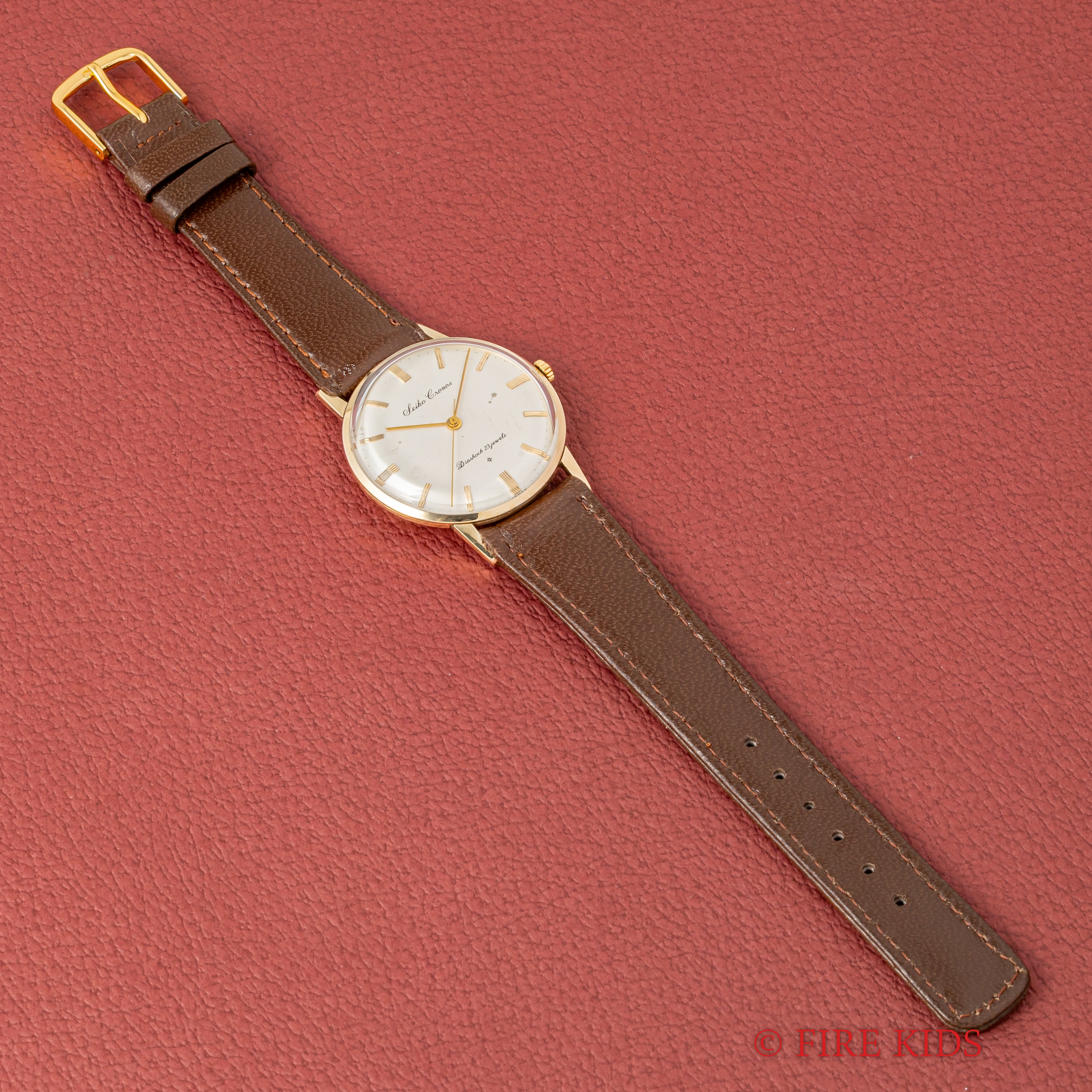 セイコー クロノス 1959年製 SDダイヤル 23石手巻 14KGF Ref.15001A