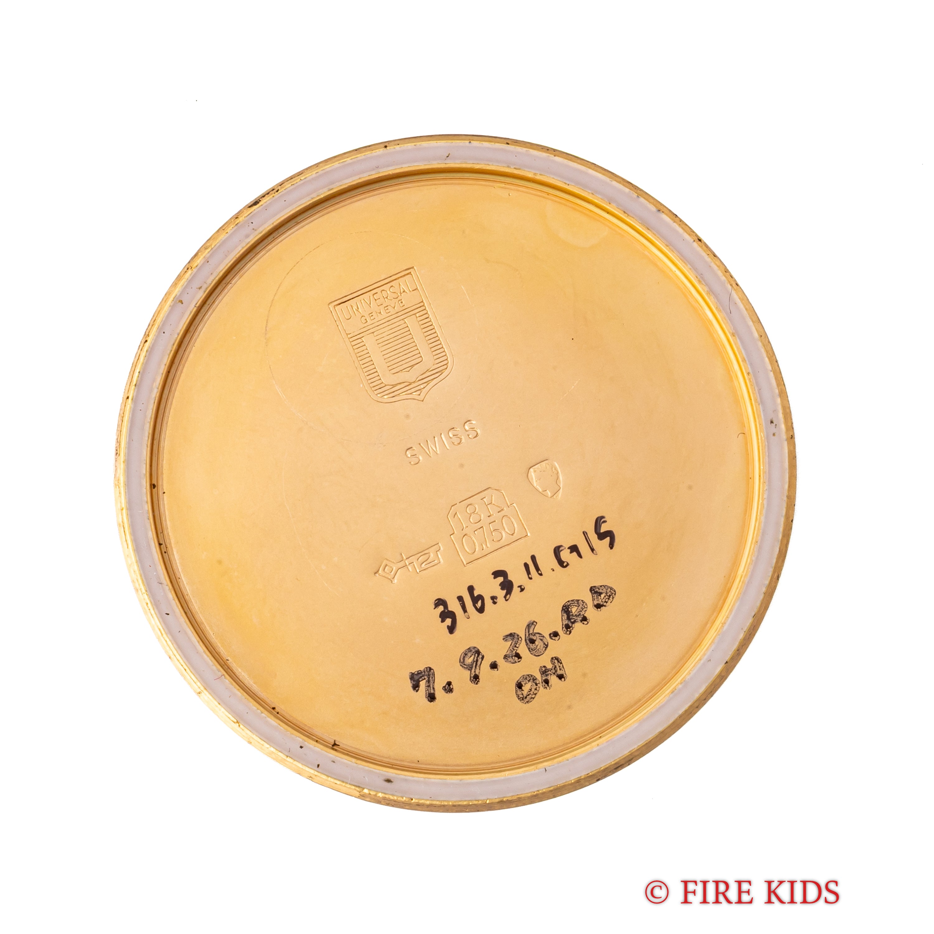 ユニバーサル・ジュネーブ 18金無垢PG ポールルーター デラックス 1957年製 自動巻 Cal.215 ジェラルド・ジェンタデザイン