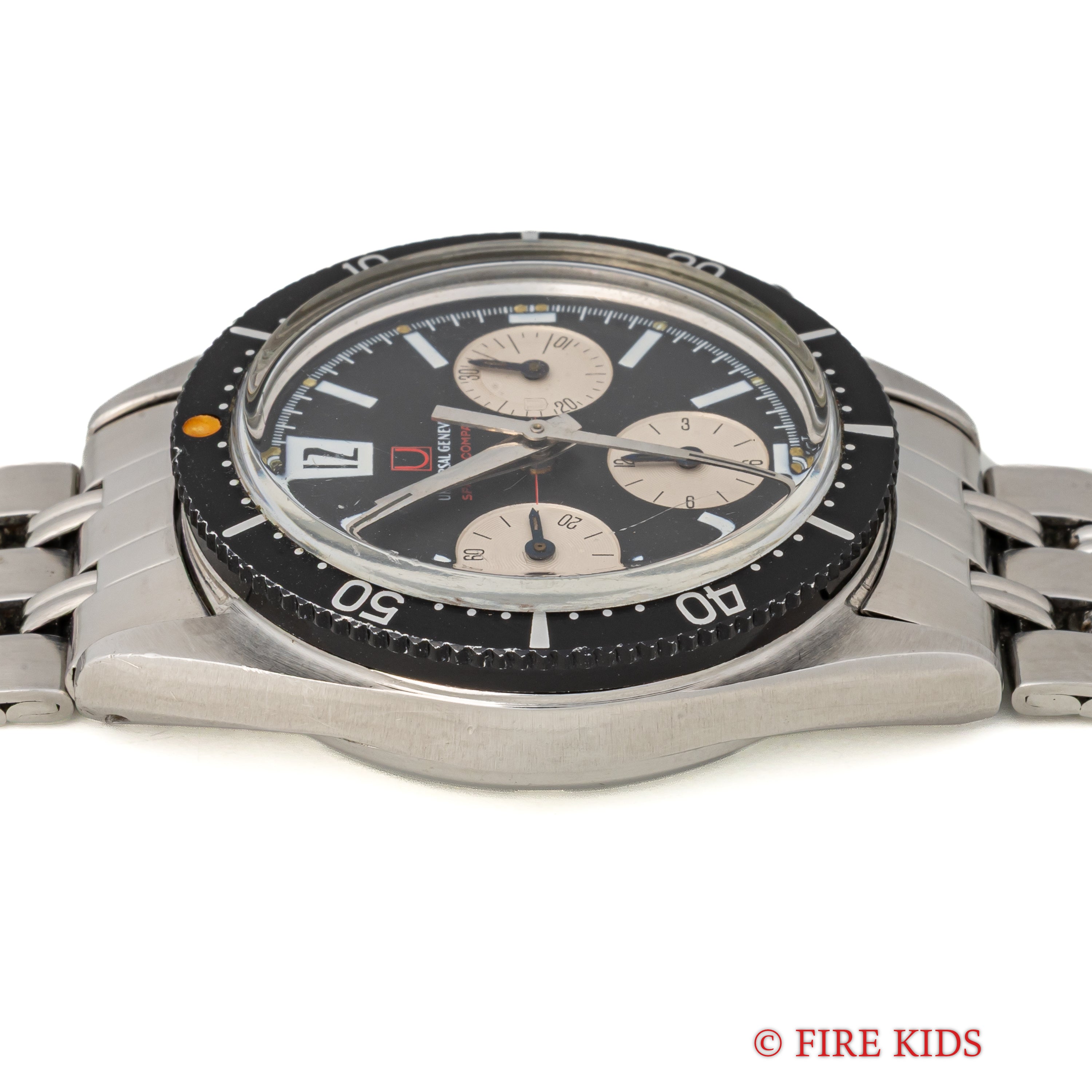 ユニバーサルジュネーブ スペースコンパックス 1960年代製 純正ブレス付き Cal.85 バルジュー72