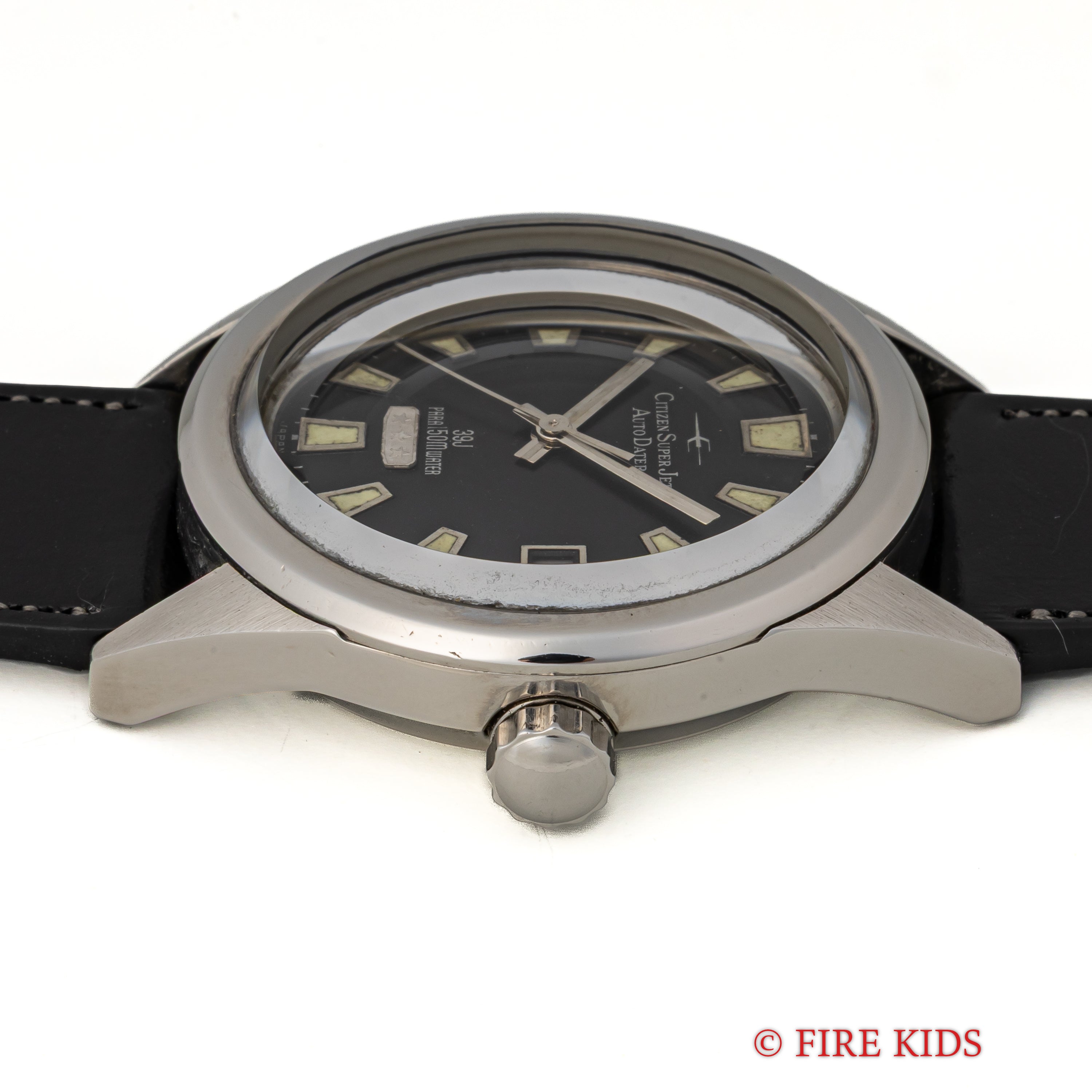 シチズン スーパージェット オートデーター 150mダイバー 1966年製 ブラックダイヤル