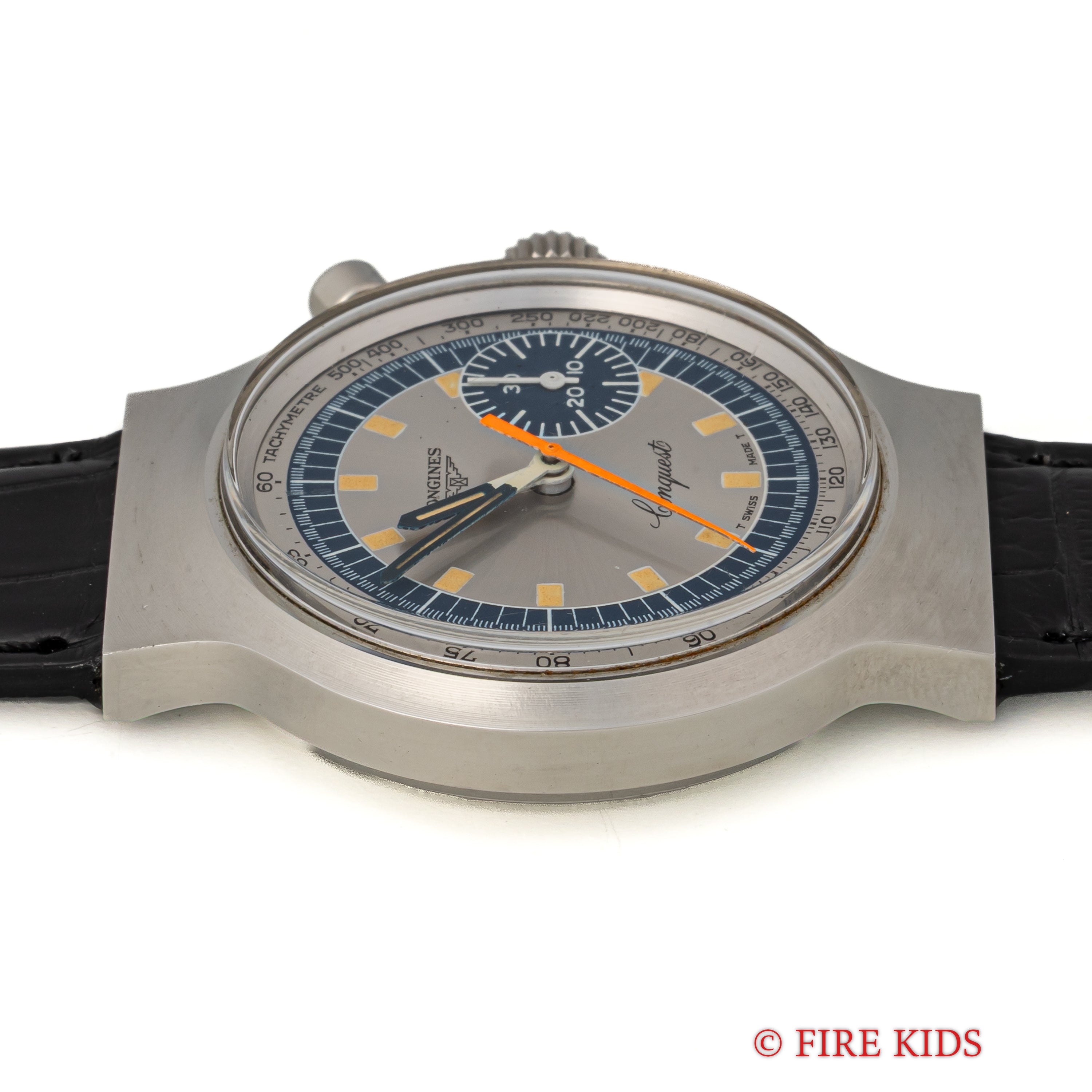 ロンジン コンクエスト 1972年製 ミュンヘンオリンピック記念モデル ワンプッシュクロノグラフ 純正尾錠