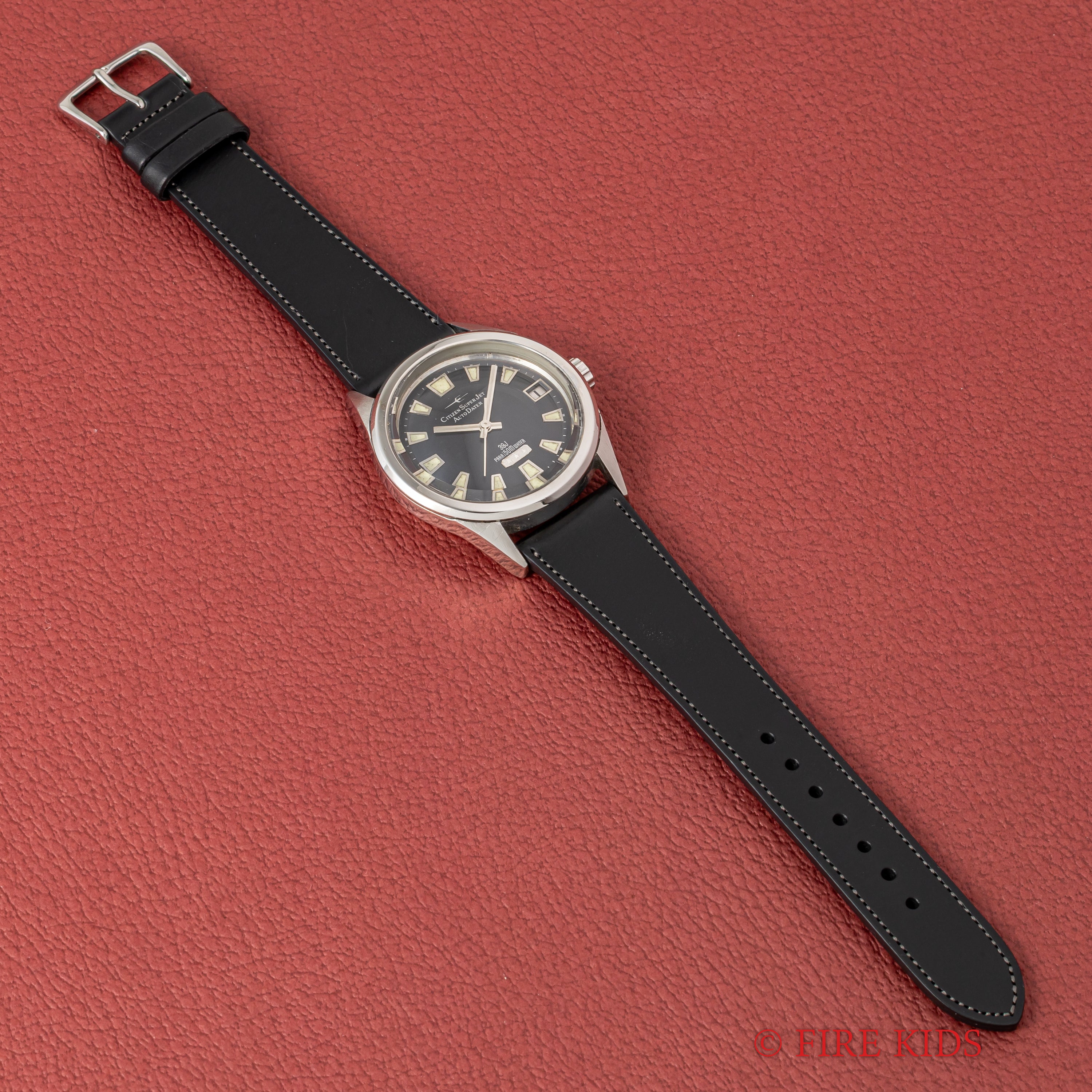 シチズン スーパージェット オートデーター 150mダイバー 1966年製 ブラックダイヤル