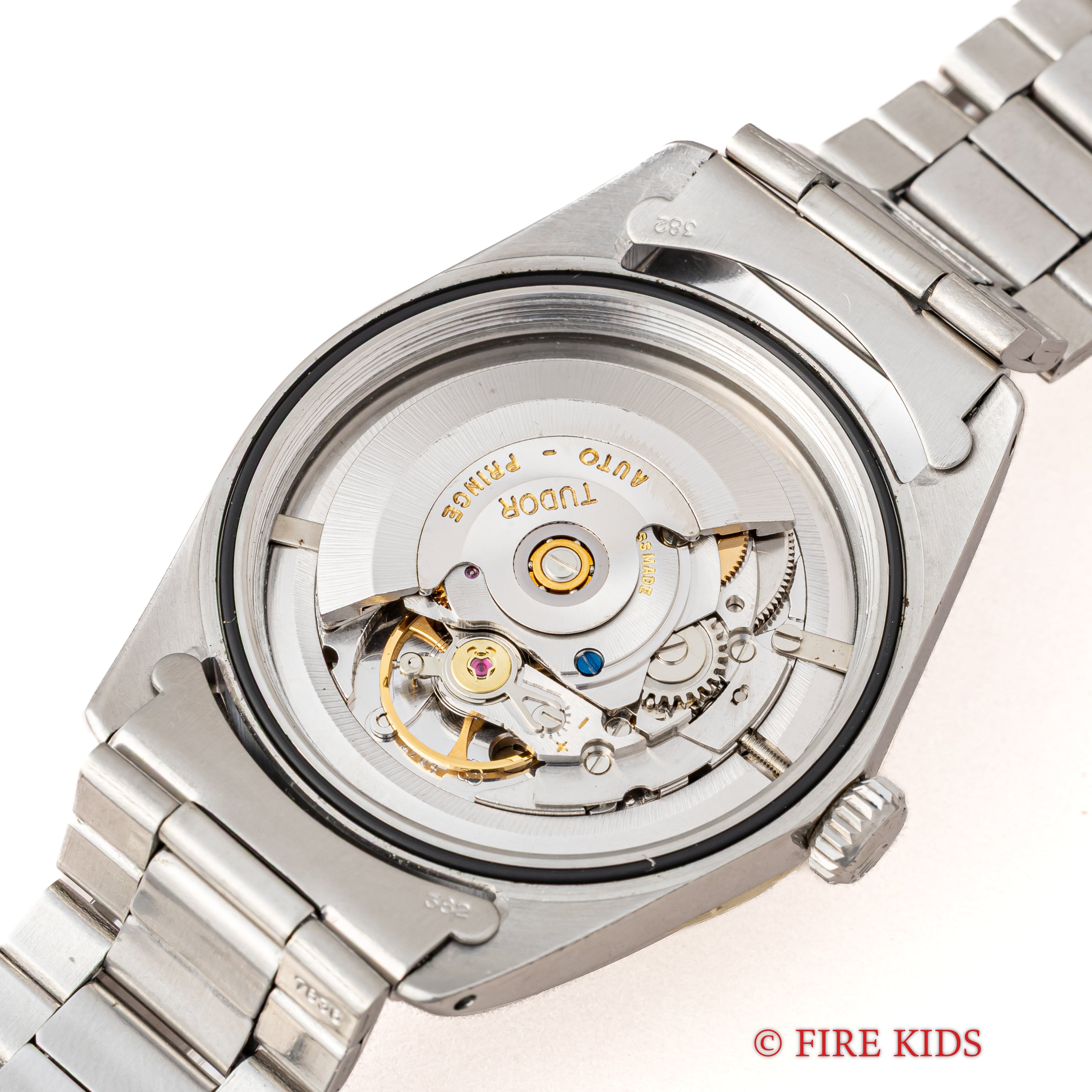 チューダー プリンスオイスターデイト 1974年製 Ref.9081/4 ジャンボ ロレックス純正20mm巻きブレス付き