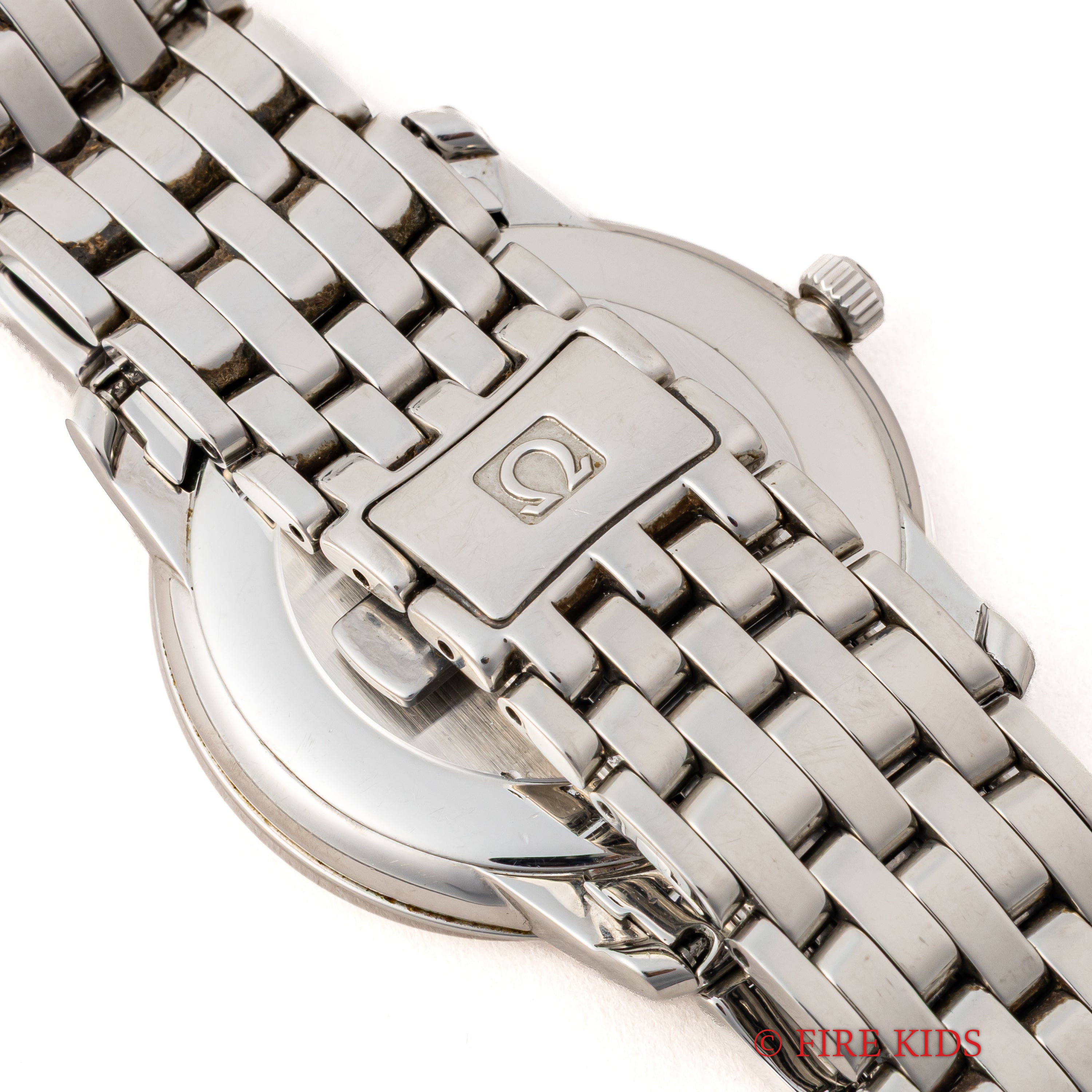 オメガ デ・ヴィル プレステージ 1993年製 手巻き ブラックダイヤル 純正ステンレスブレス