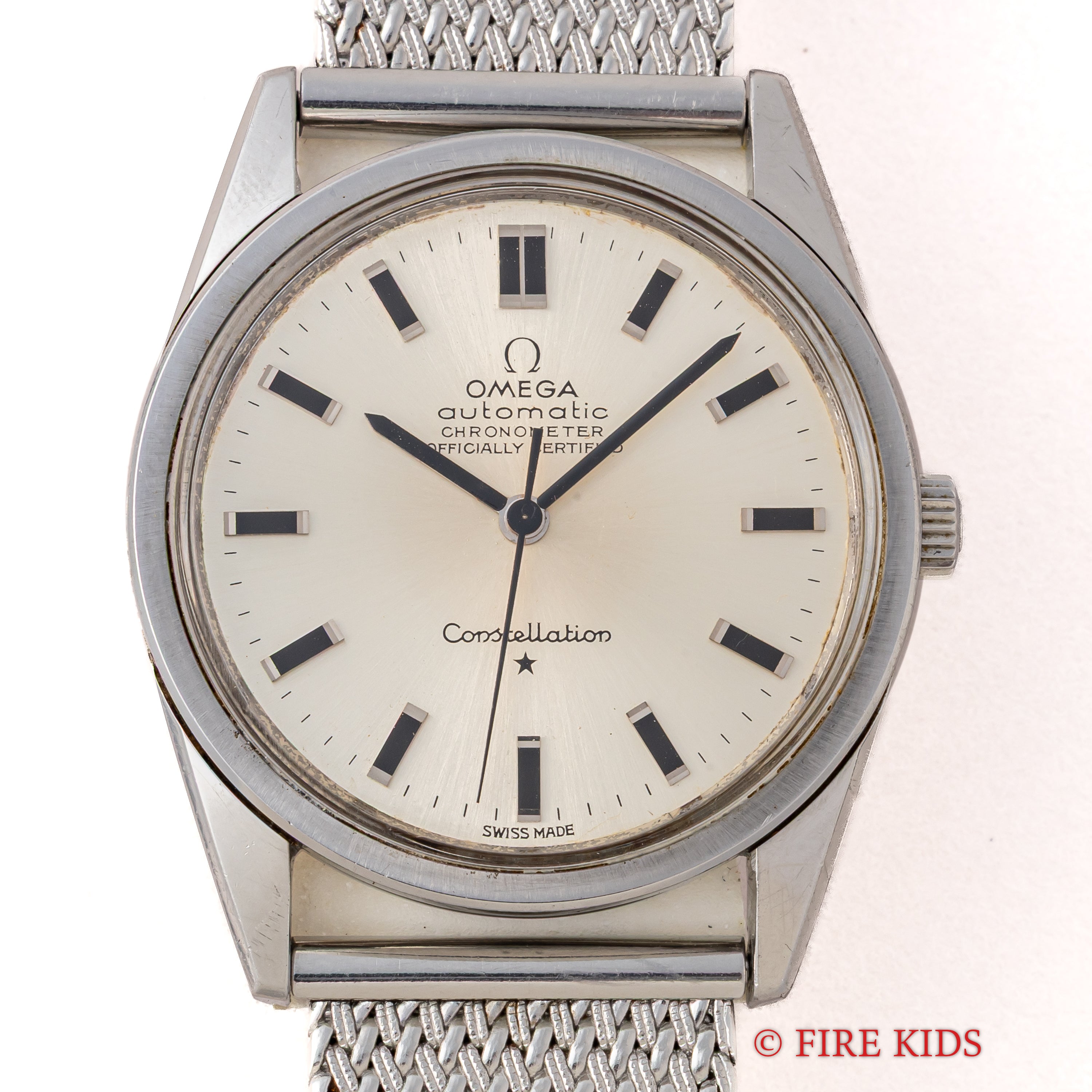 オメガ コンステレーション 1966年製 薄型ノンデイト自動巻クロノメーター Cal.712 社外ブレス