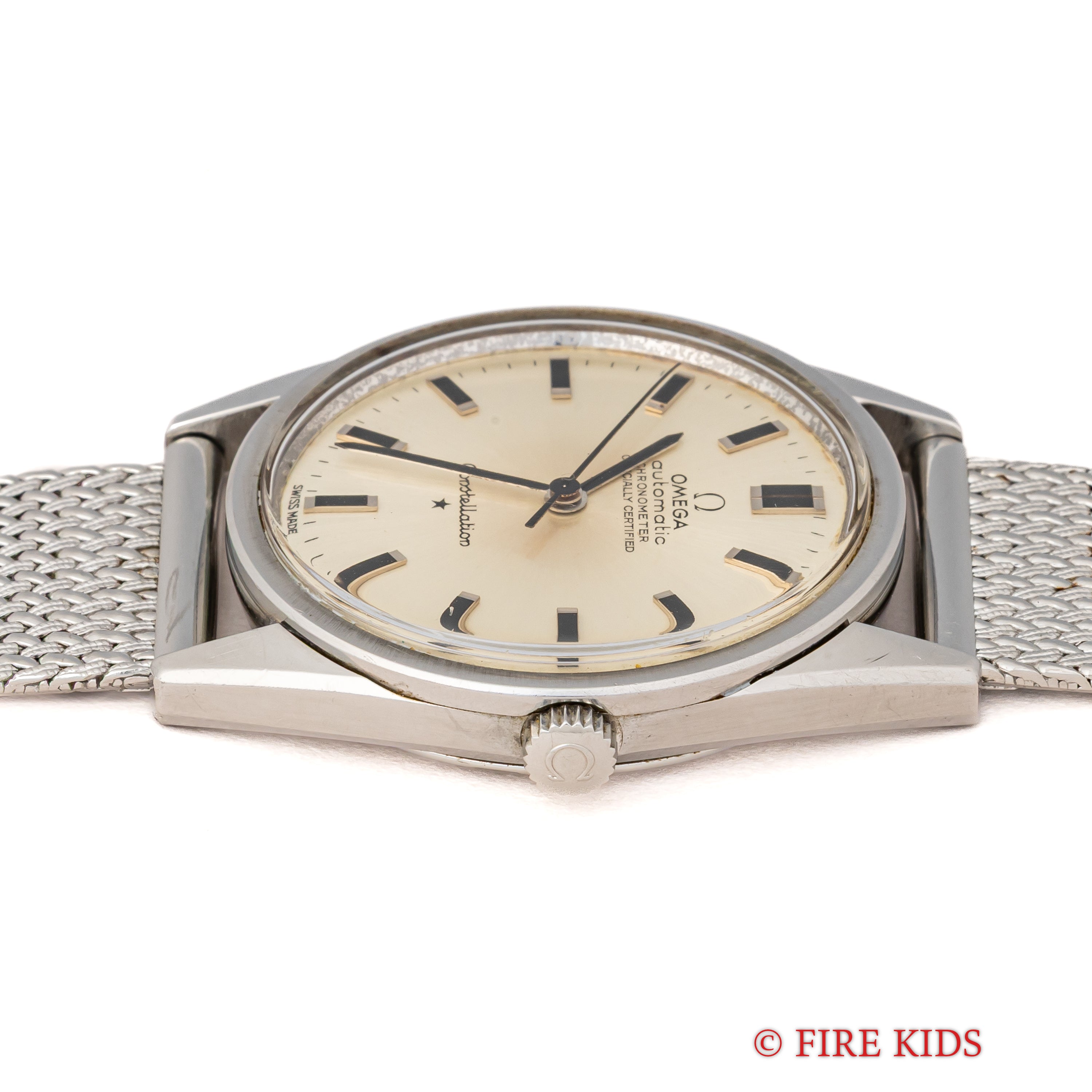 オメガ コンステレーション 1966年製 薄型ノンデイト自動巻クロノメーター Cal.712 社外ブレス