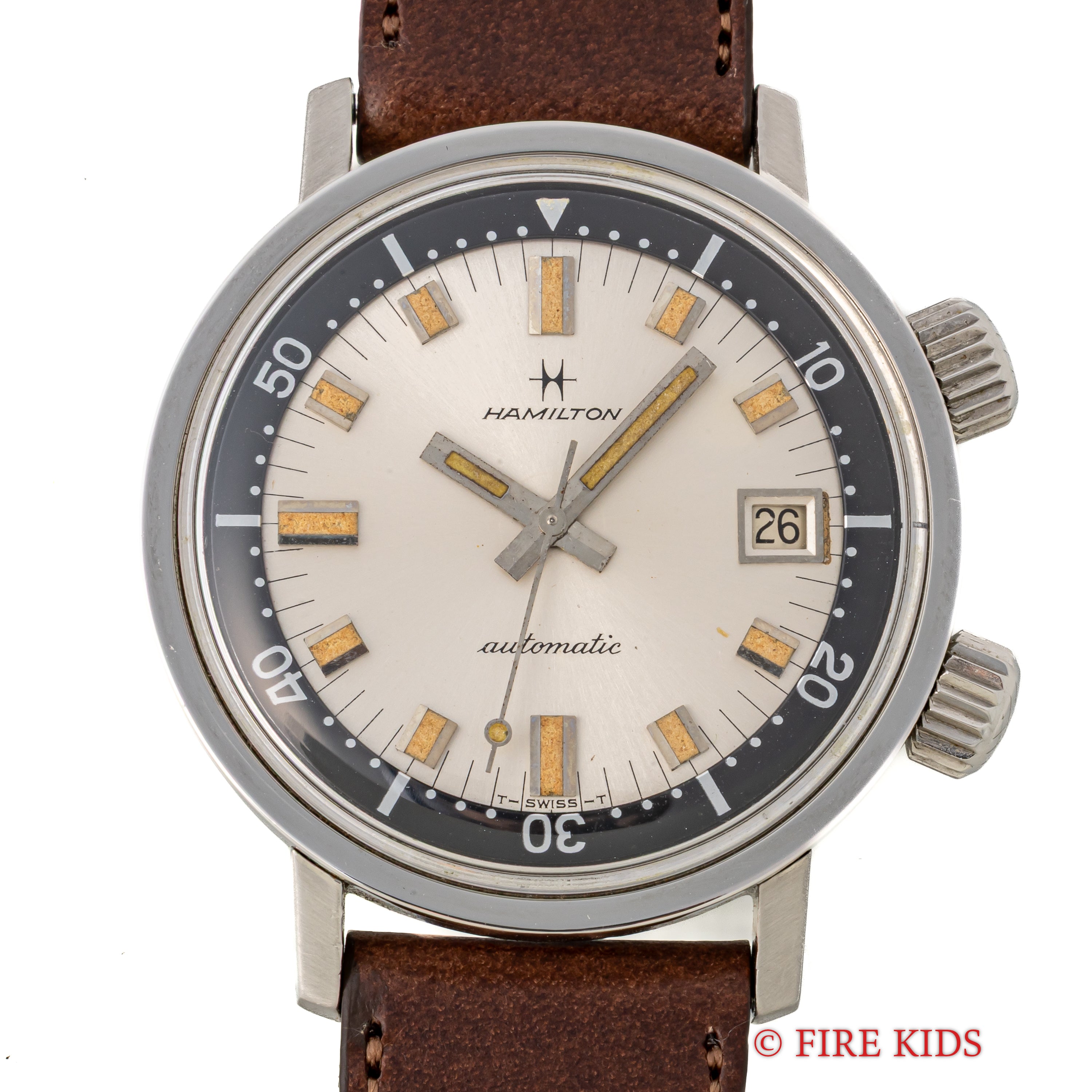 ハミルトンアクアデイト600 1960年代 36㎜スーパーコンプレッサーケース 自動巻 インナー回転ベゼル