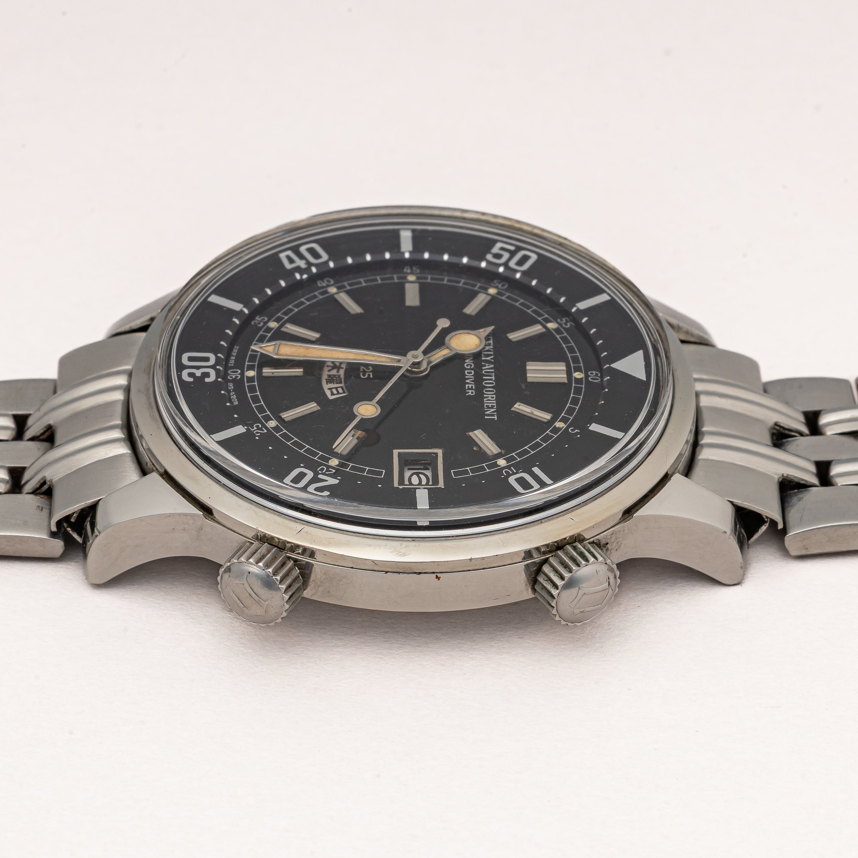 オリエント ウィークリーオートオリエント キングダイバー タコ針 ブレス付き