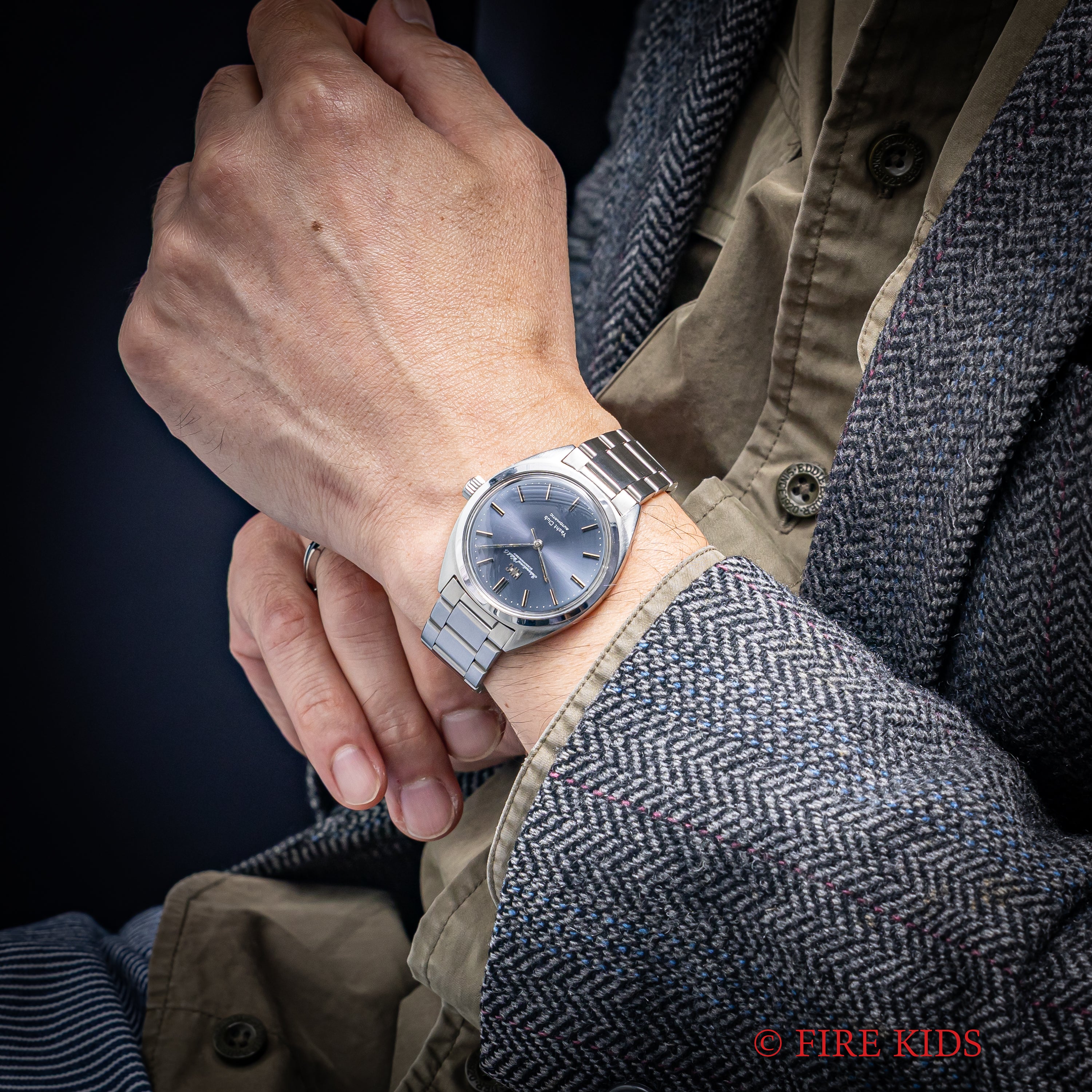 IWC ヨットクラブ 1967年製 Ref.R811AD オリジナルブルーダイヤル ペラトン式自動巻き Cal.854 お魚リューズ ノンデイト ブレス付き