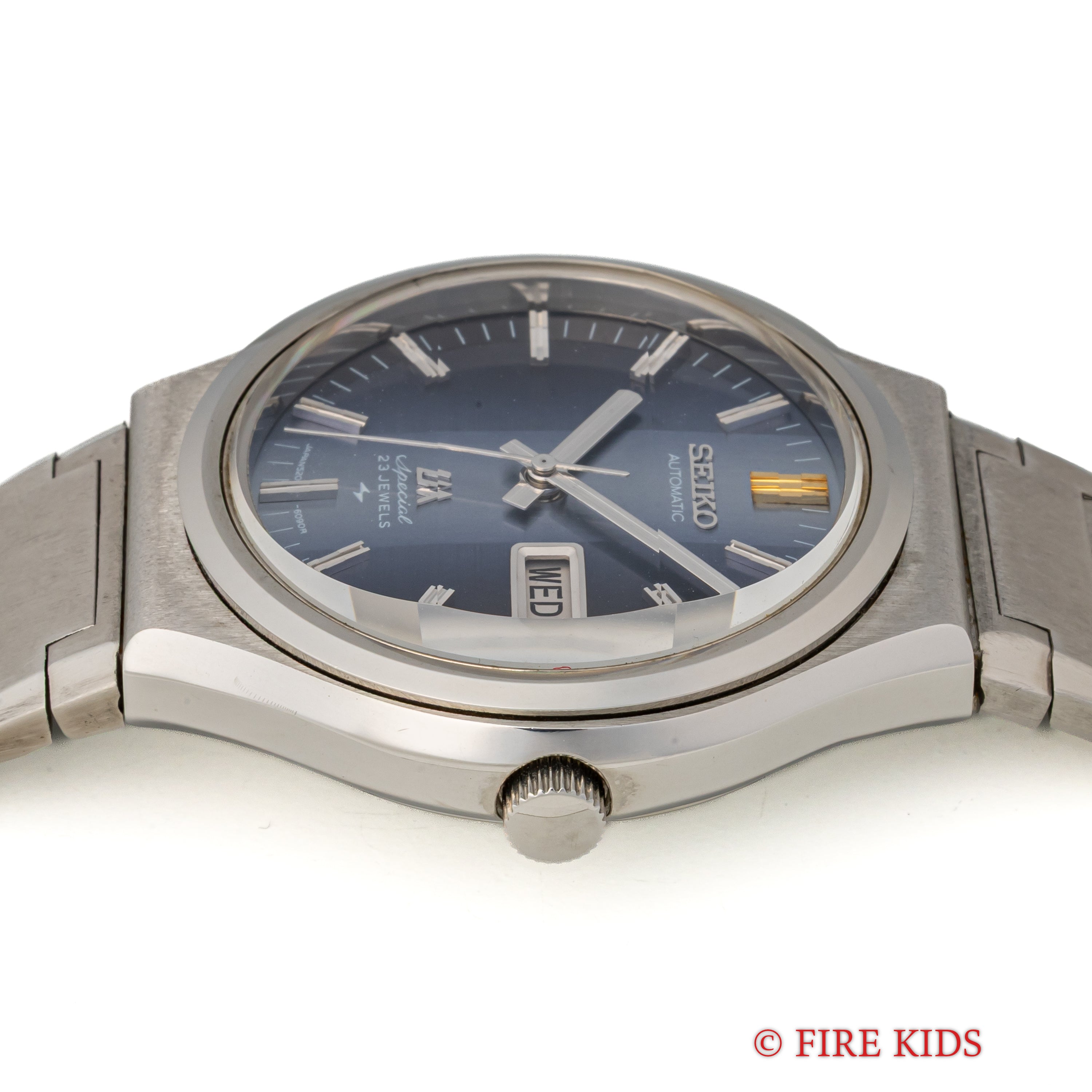 セイコー LMスペシャル 1973年製 Ref.5206-6090 ブルーツートンダイヤル 9面カットガラス 純正ブレス  N.O.S