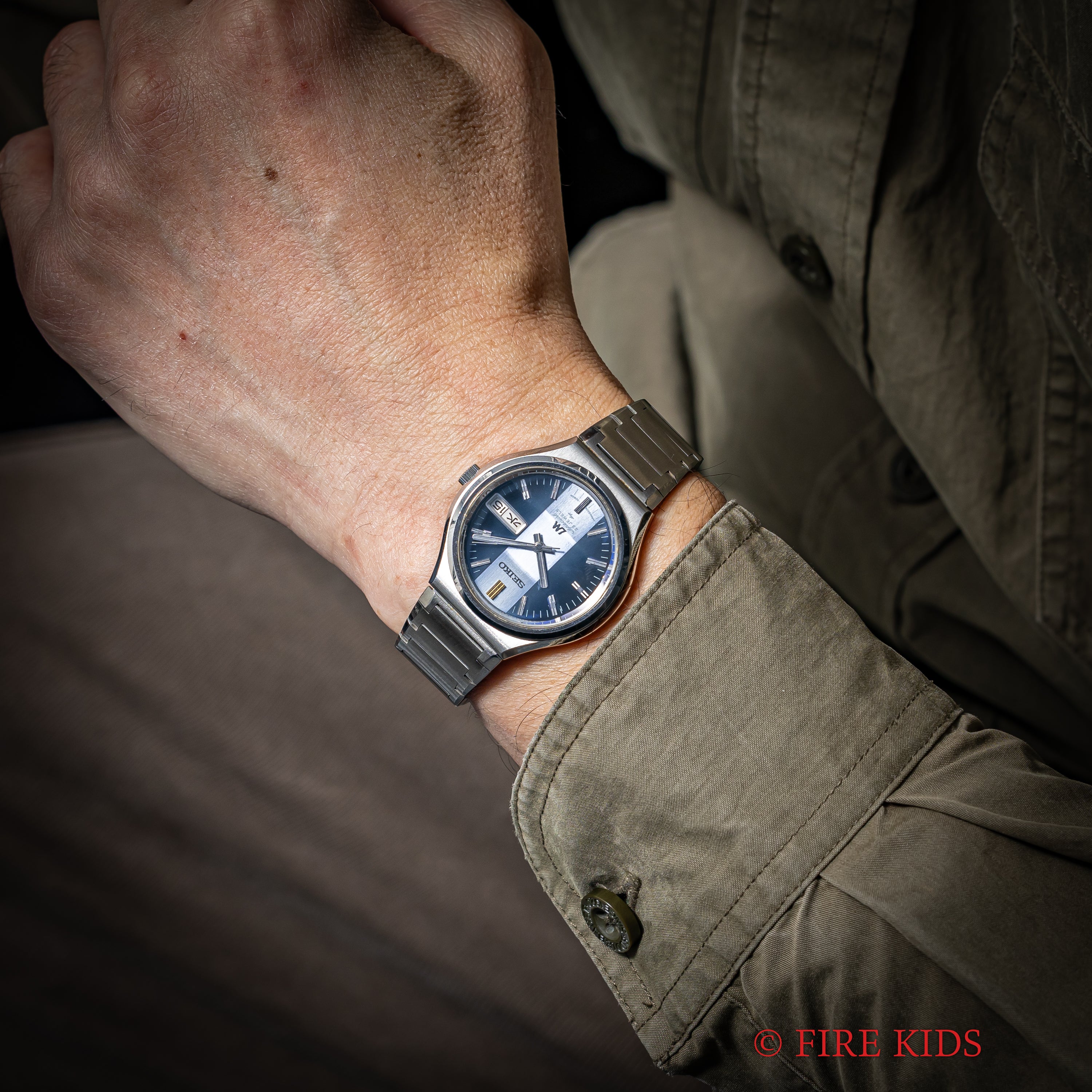 セイコー LMスペシャル 1973年製 Ref.5206-6090 ブルーツートンダイヤル 9面カットガラス 純正ブレス  N.O.S