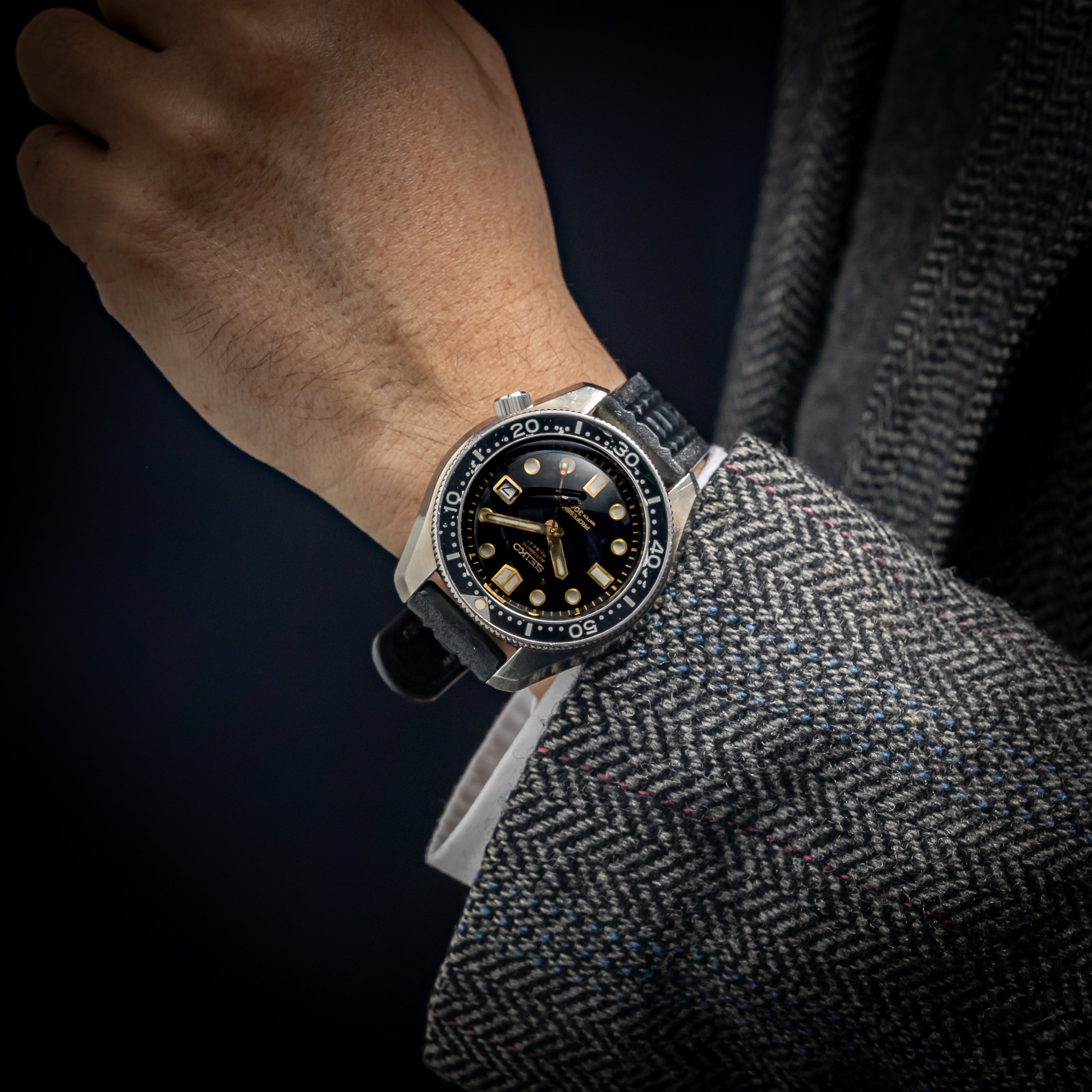 セイコー プロフェッショナル300mダイバー 10振動自動巻き オリジナルウレタンベルト