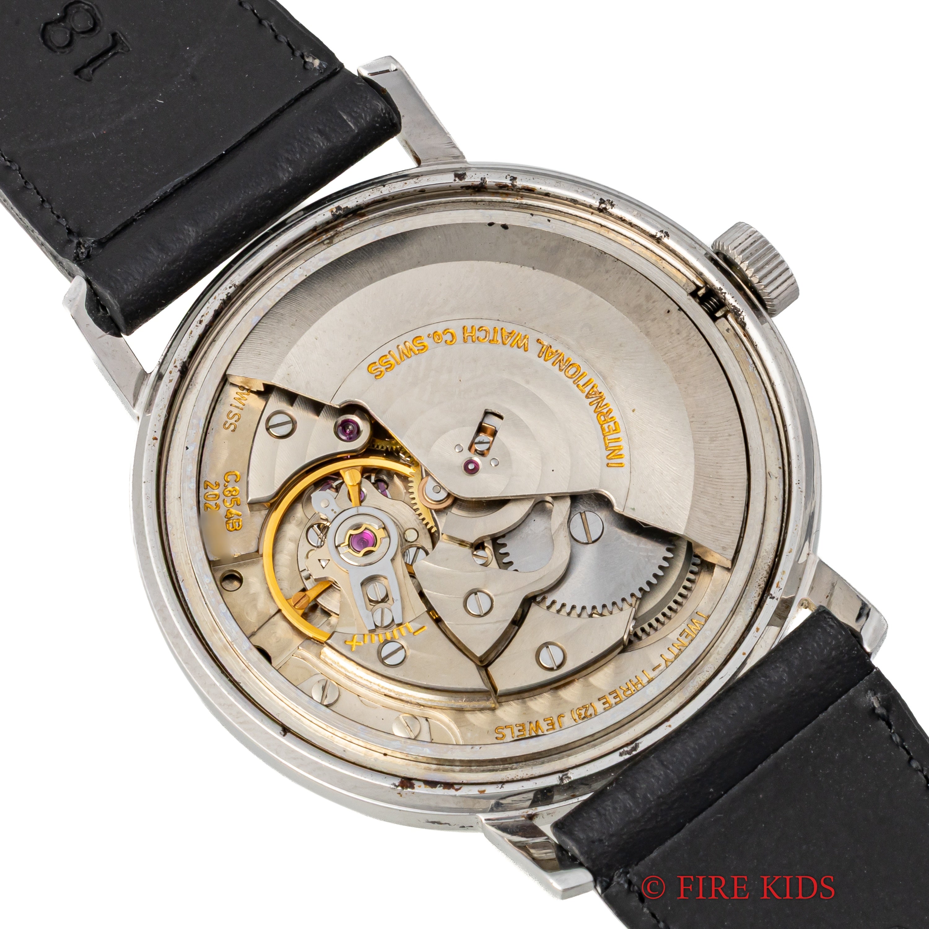 IWC ラウンドケース 1975年製 Ref.1818 ペラトン式自動巻き Cal.854B アイスブルーダイヤル