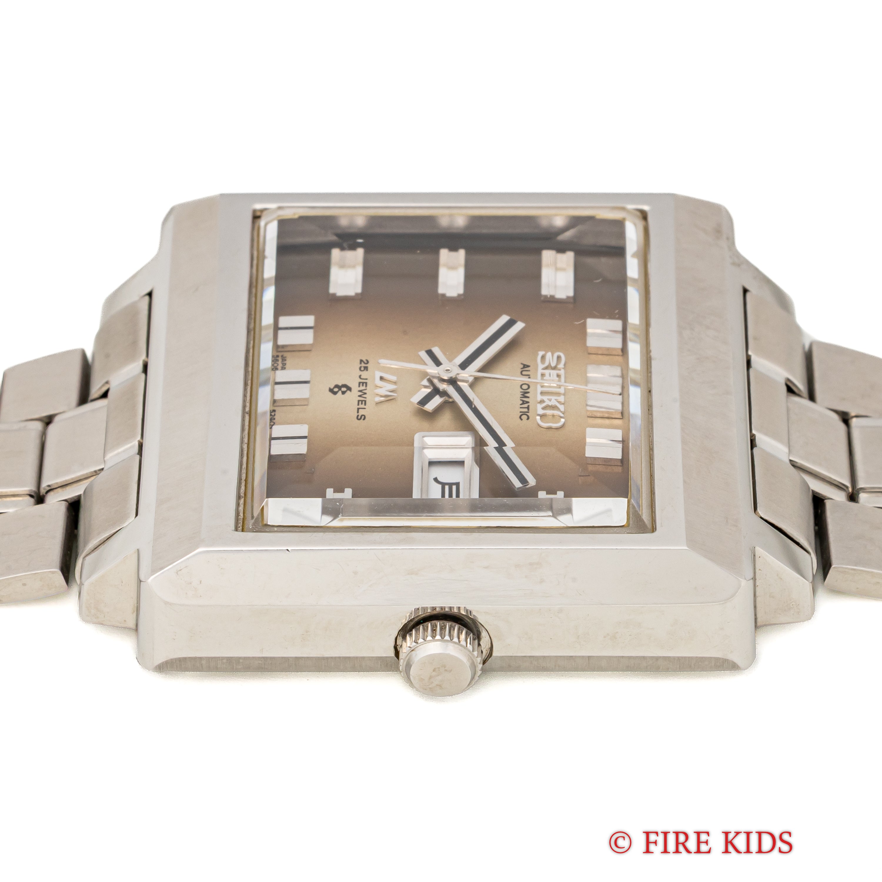 セイコー LM 1972年製 未使用美品 Ref.5606-5080 ブラウングラデーションダイヤル カットガラス 純正ブレス付き タグ付き