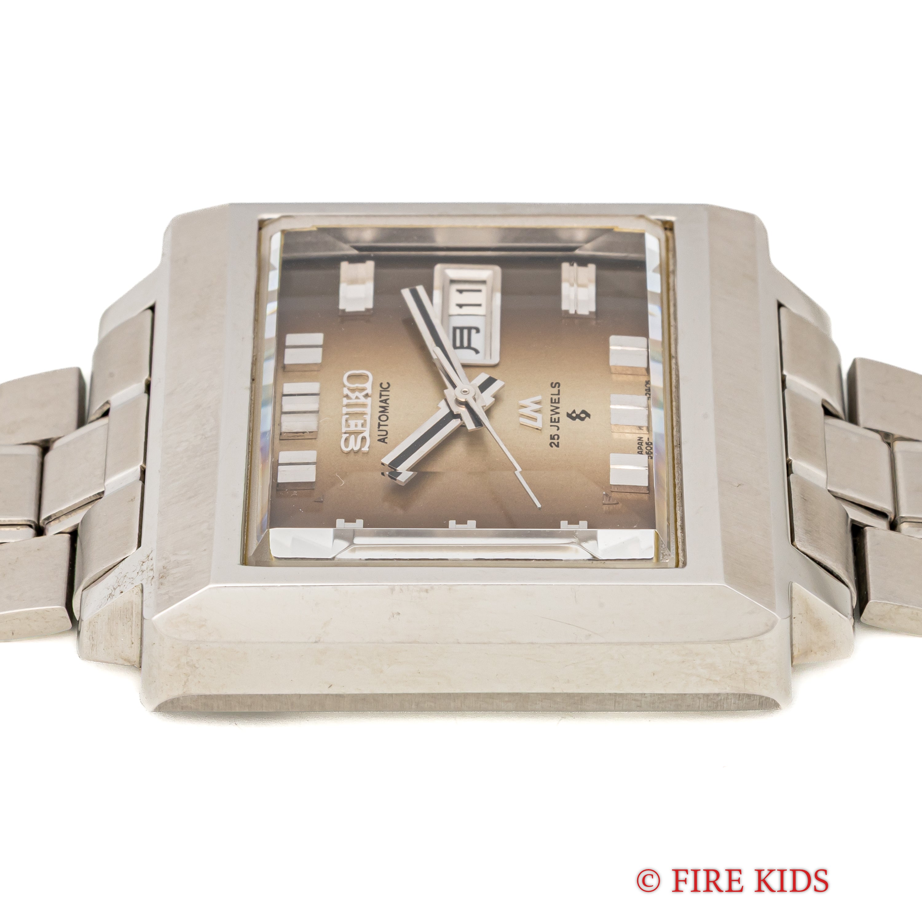 セイコー LM 1972年製 未使用美品 Ref.5606-5080 ブラウングラデーションダイヤル カットガラス 純正ブレス付き タグ付き