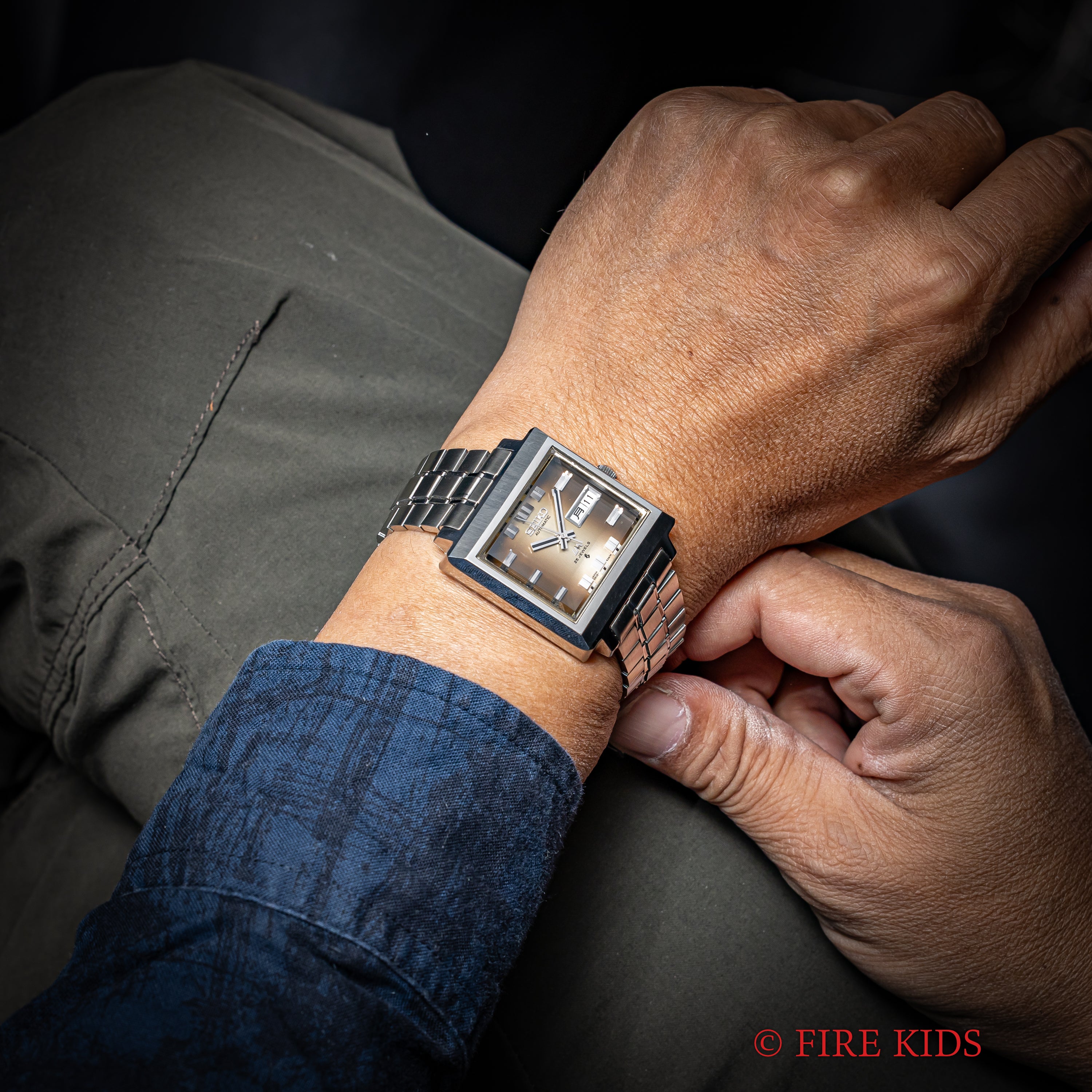 セイコー LM 1972年製 未使用美品 Ref.5606-5080 ブラウングラデーションダイヤル カットガラス 純正ブレス付き タグ付き