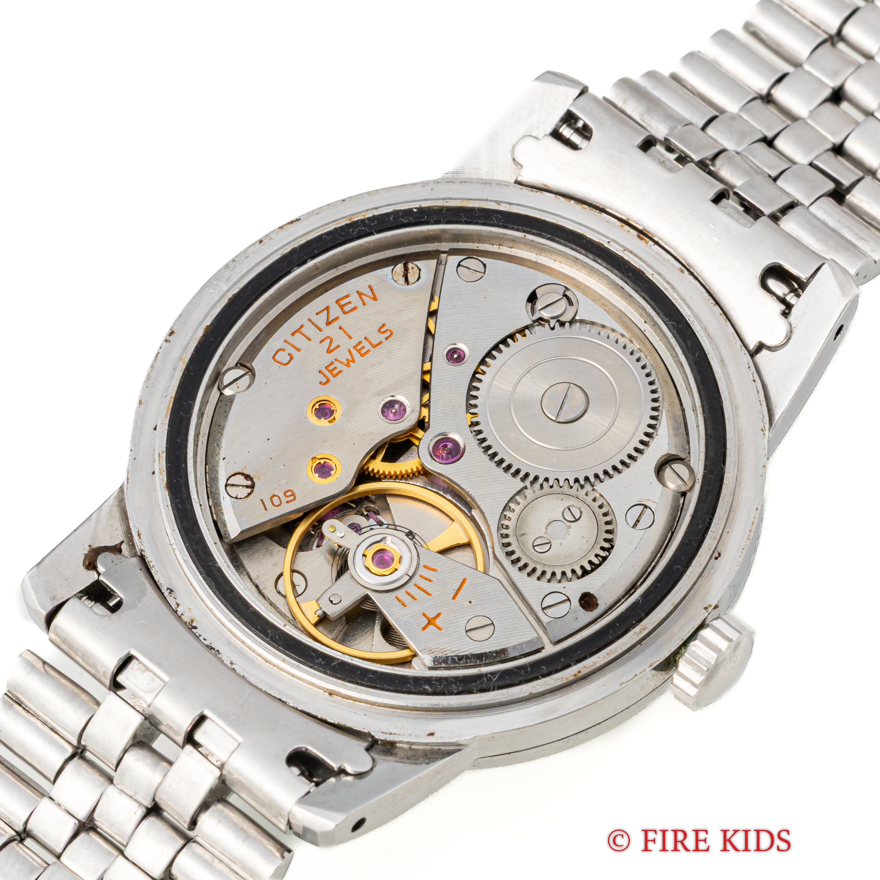 シチズン エース ディスカス 1961年製 アローハンド 21石手巻  純正ブレス