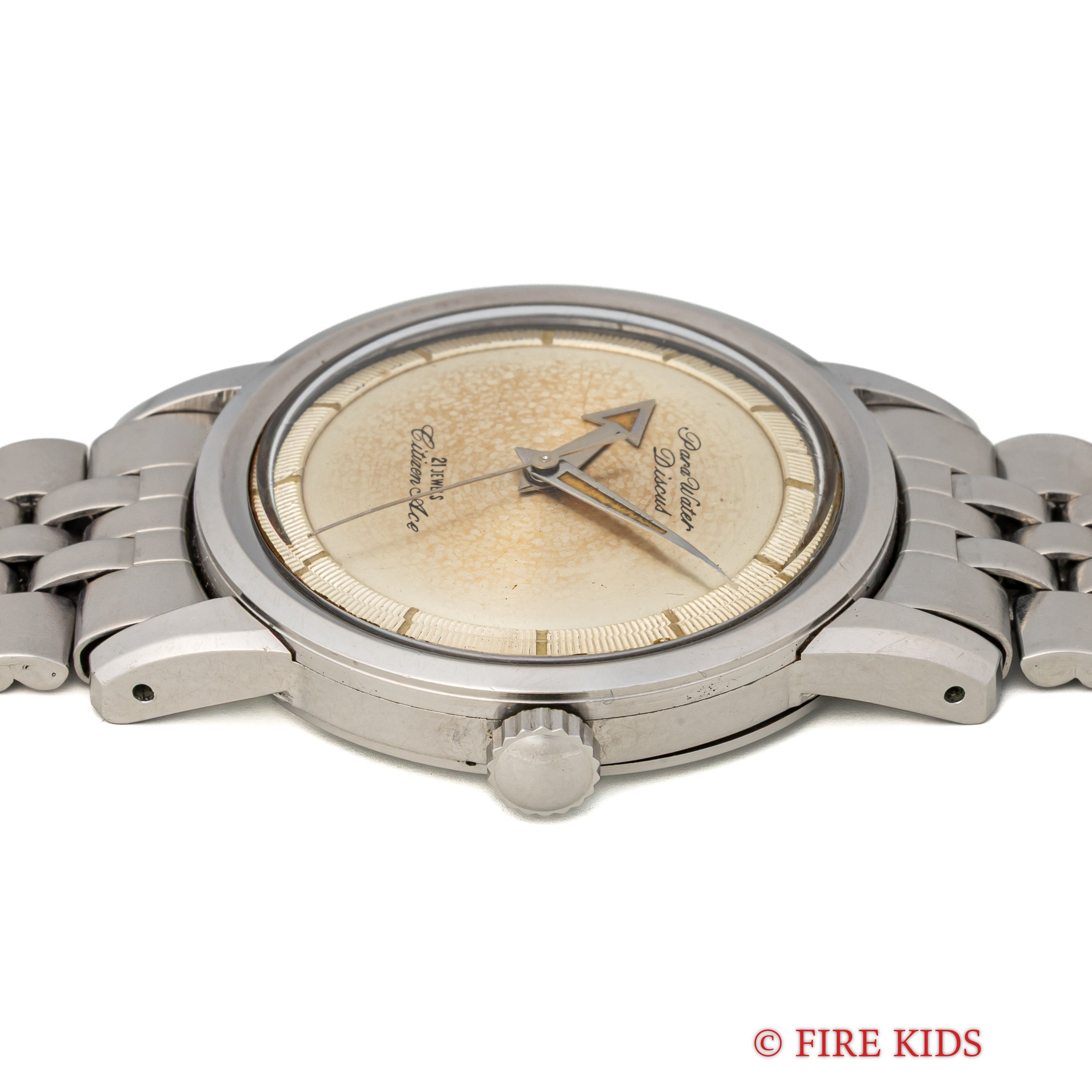 シチズン エース ディスカス 1961年製 アローハンド 21石手巻  純正ブレス