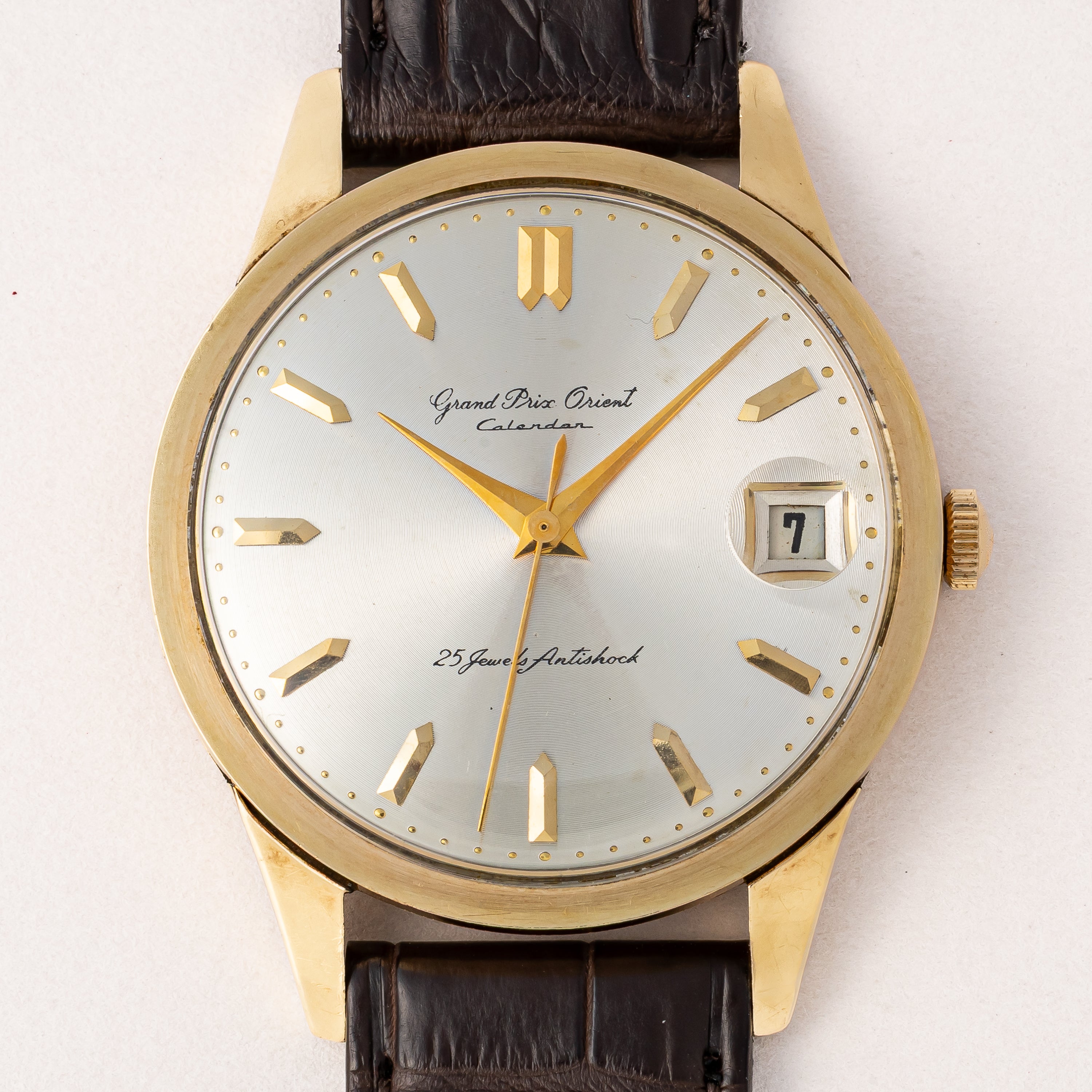 オリエント カレンダー 1960年代製 手巻き 金張り Ref.S84063