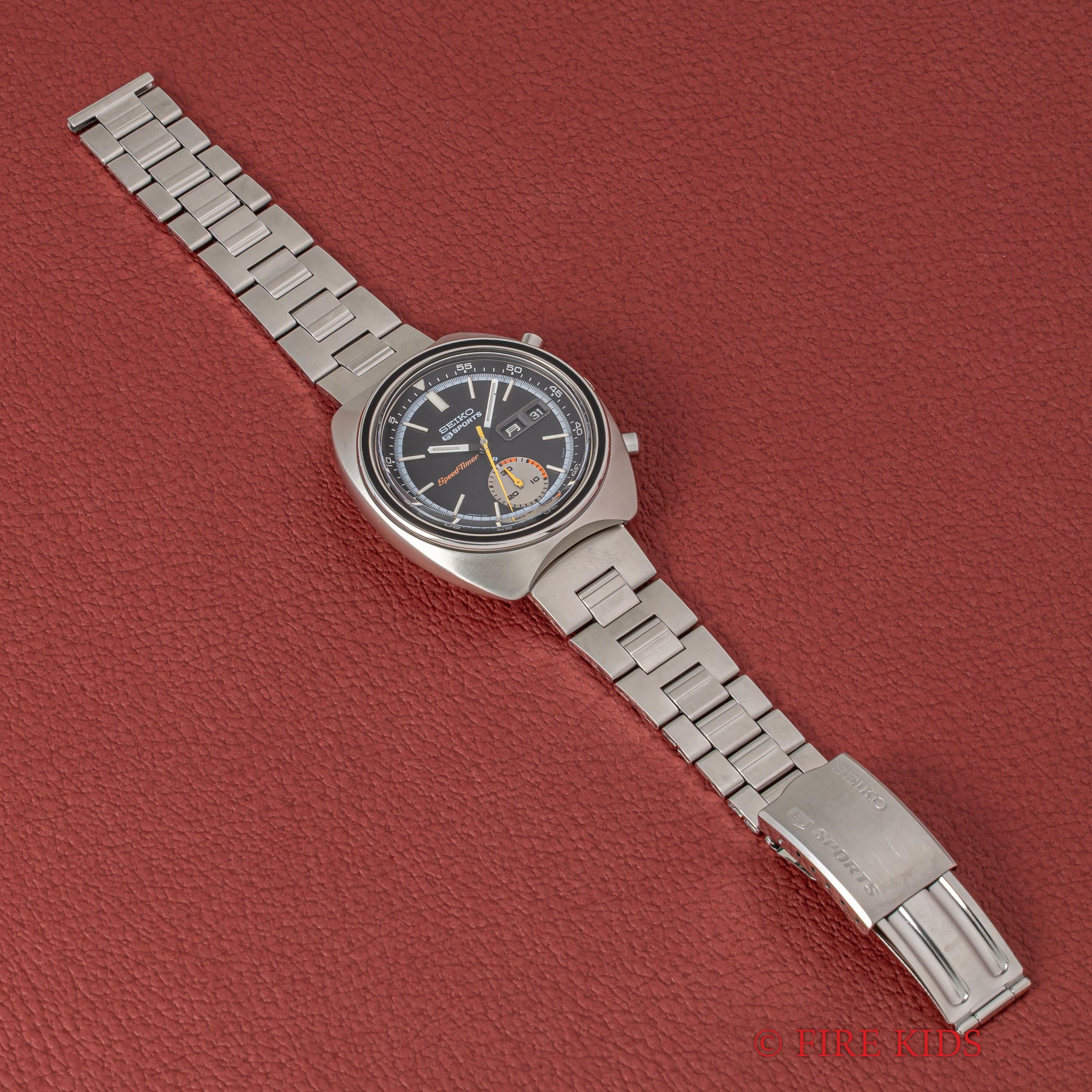 セイコー  5スポーツスピードタイマー Ref.6139-7020 1971年製 純正ブレス付き Cal.6139B 自動巻きクロノグラフ