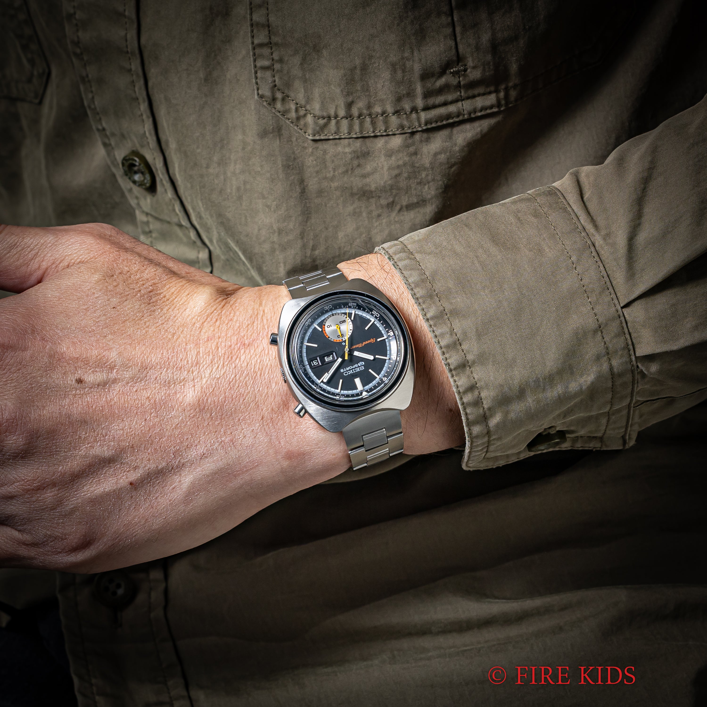 セイコー  5スポーツスピードタイマー Ref.6139-7020 1971年製 純正ブレス付き Cal.6139B 自動巻きクロノグラフ