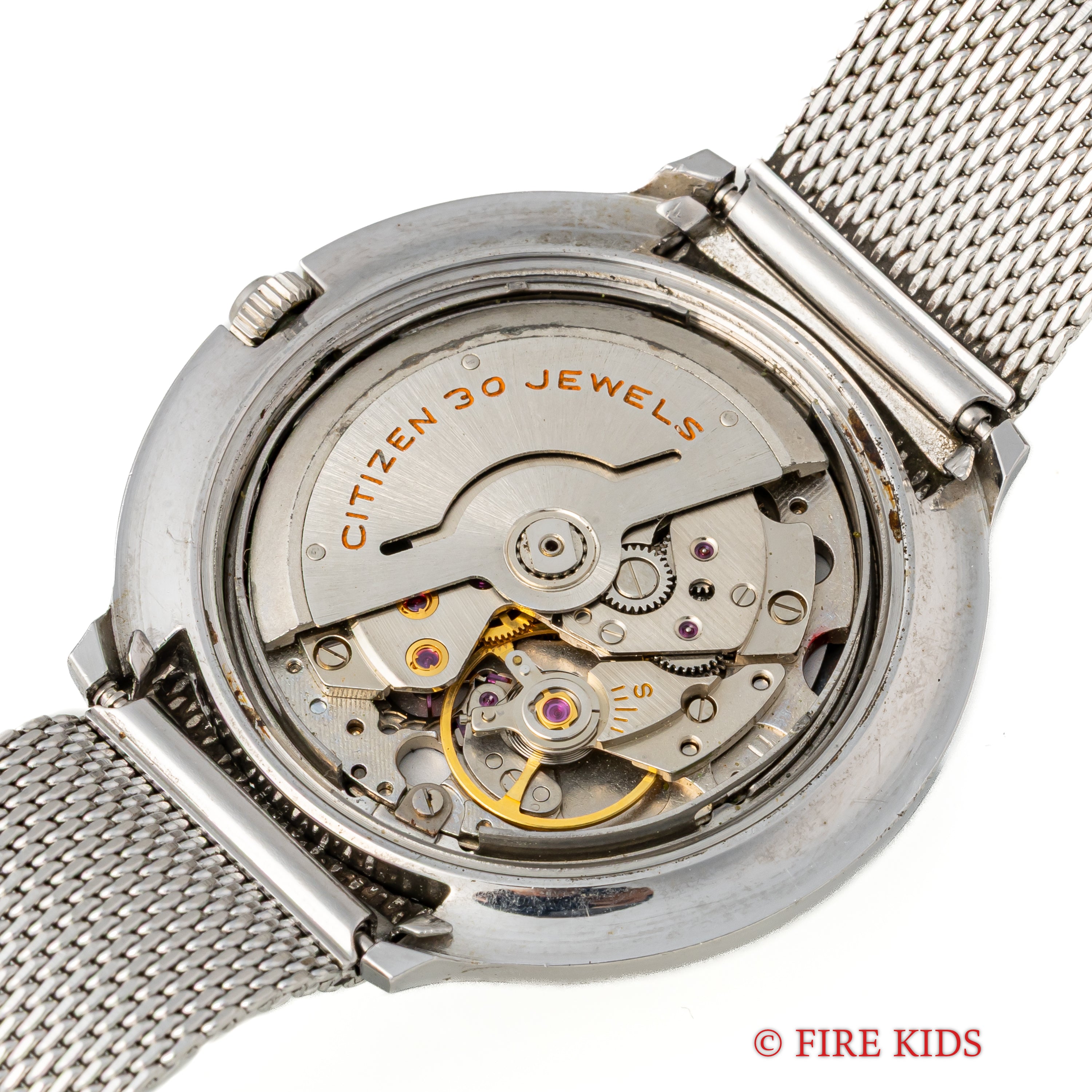 シチズン クリスタルセブン ナイアガラ  1968年製 自動巻 純正メッシュブレス 30石 ノンポリッシュ