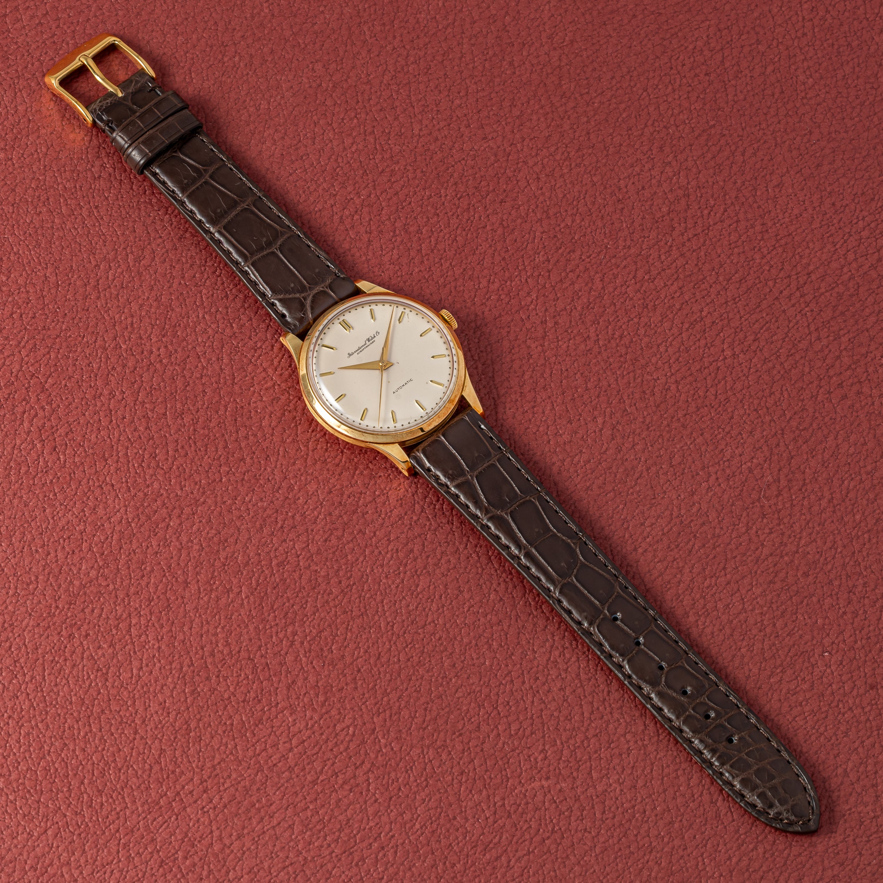 IWC ラウンドケース 1961年製 18金無垢イエローゴールド ノンデイト ペラトン式自動巻き Cal.853