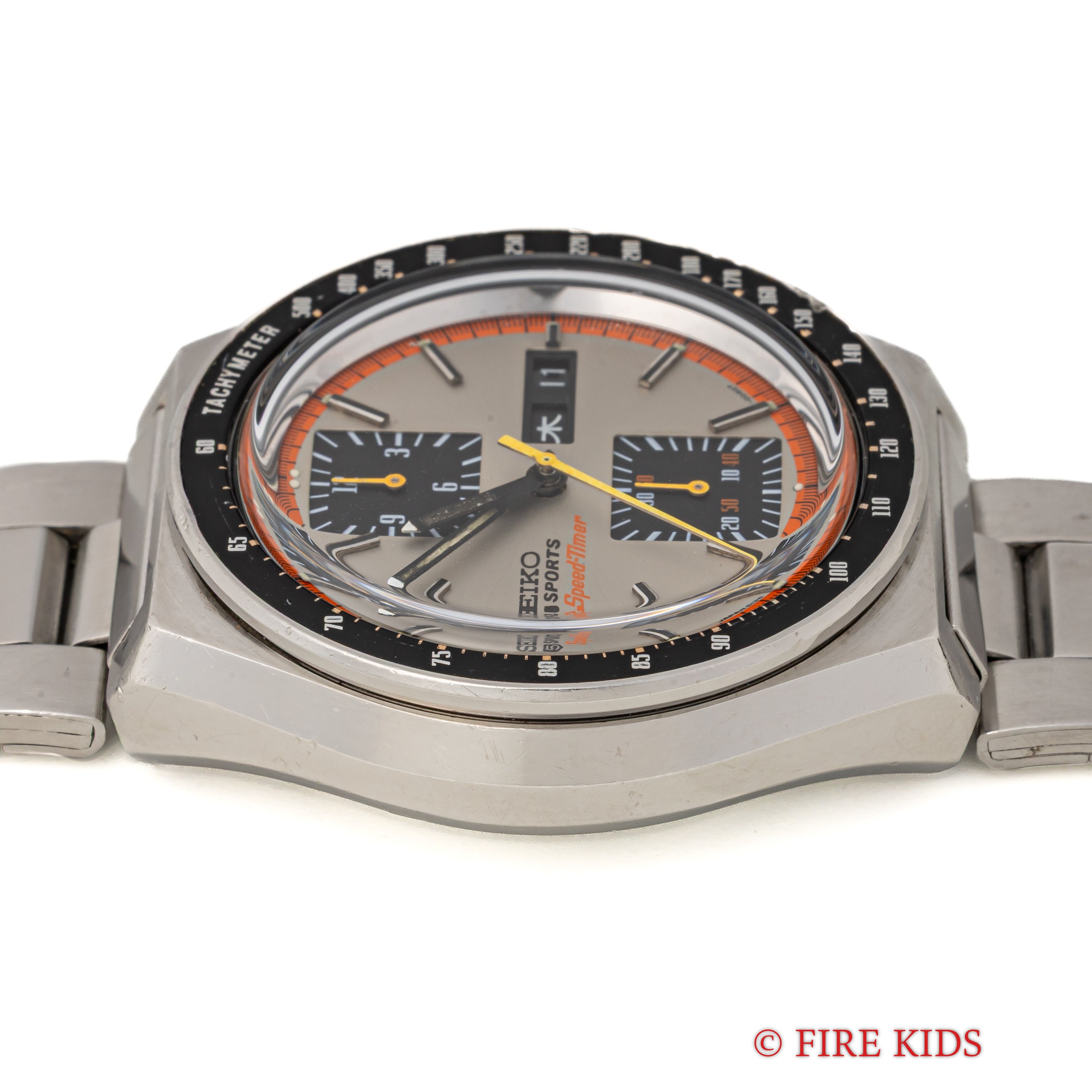 セイコー スピードタイマー 角目 1975年製 クロノグラフ Ref.6138-0030 純正ブレス付き