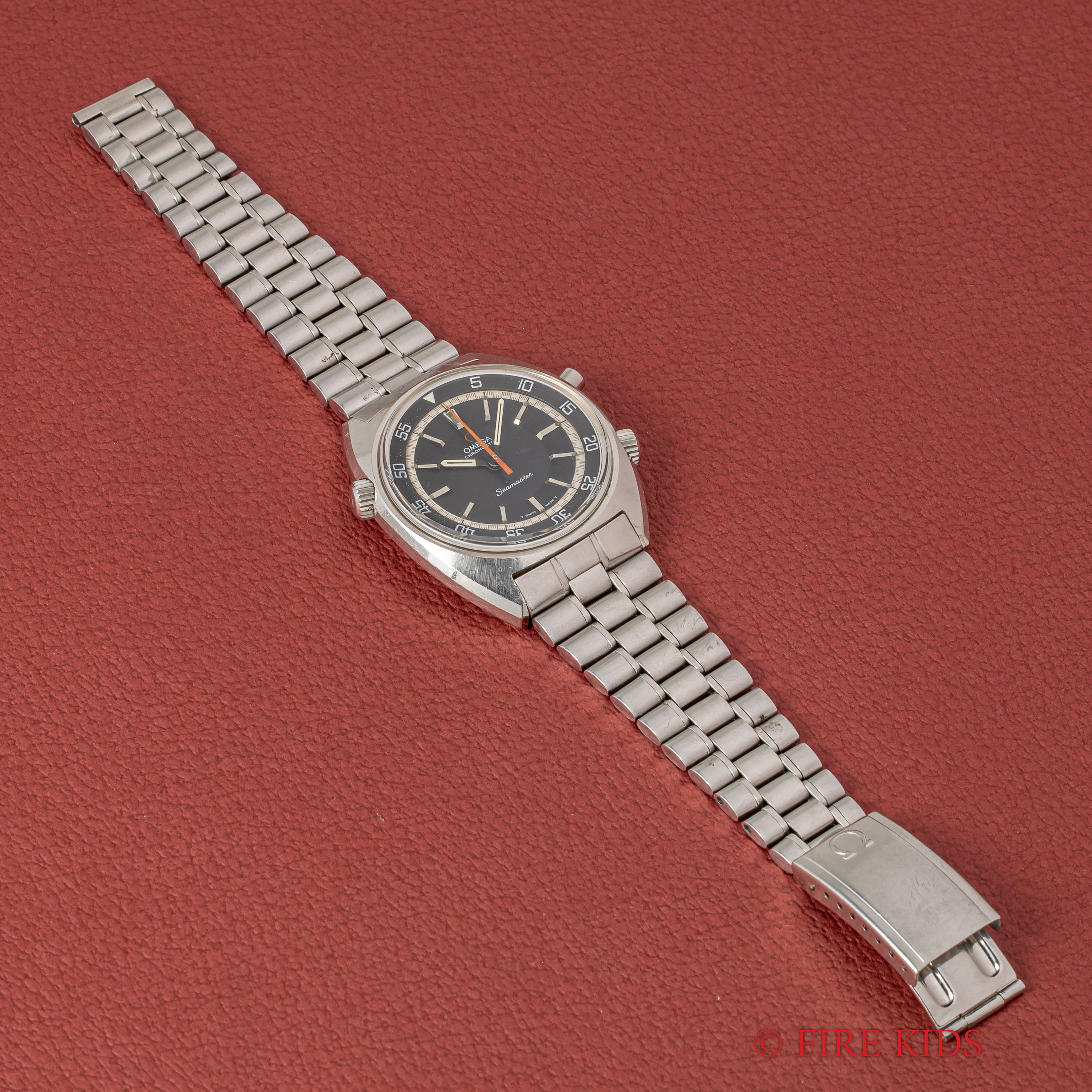 オメガ クロノストップ 手巻き Cal.865 1969年製 純正ブレス付き