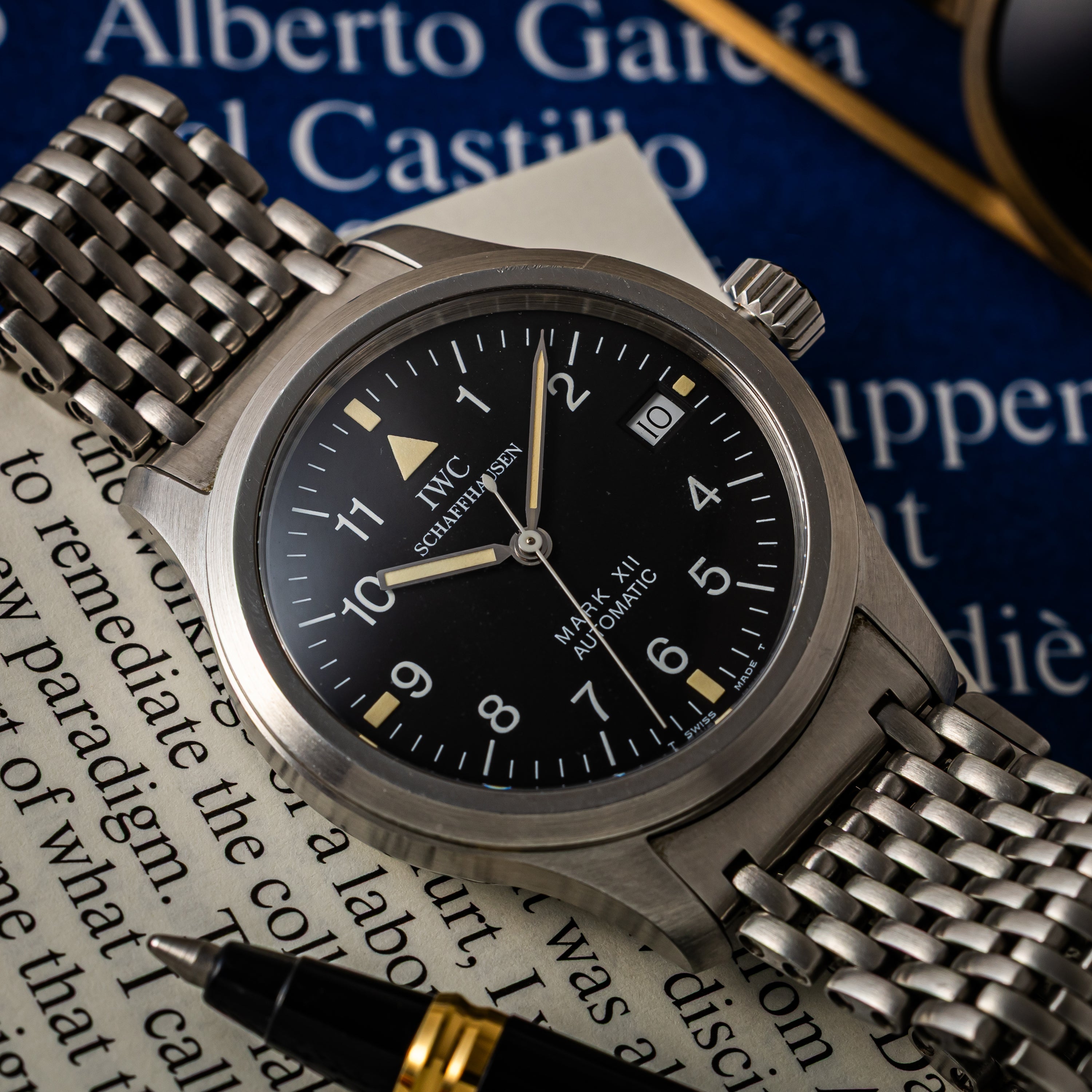 IWC マーク12 1999年製 Cal.884/2 Ref.3241 自動巻き 純正ブレス ギャランティカード付き