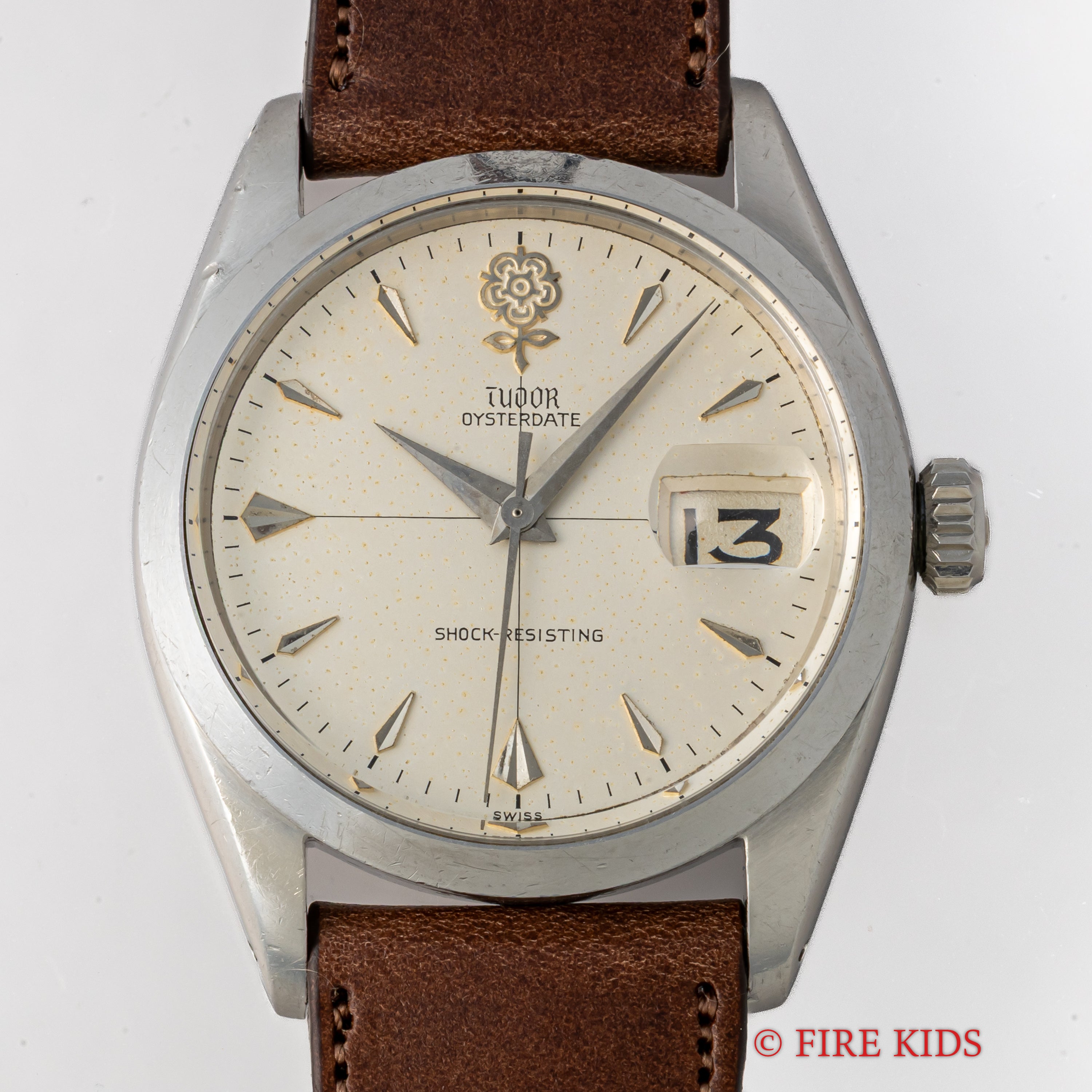 チューダー デカバラ クロスライン オイスターデイト 1960年製（昭和35年製）Ref.7939 手巻 王冠リューズ