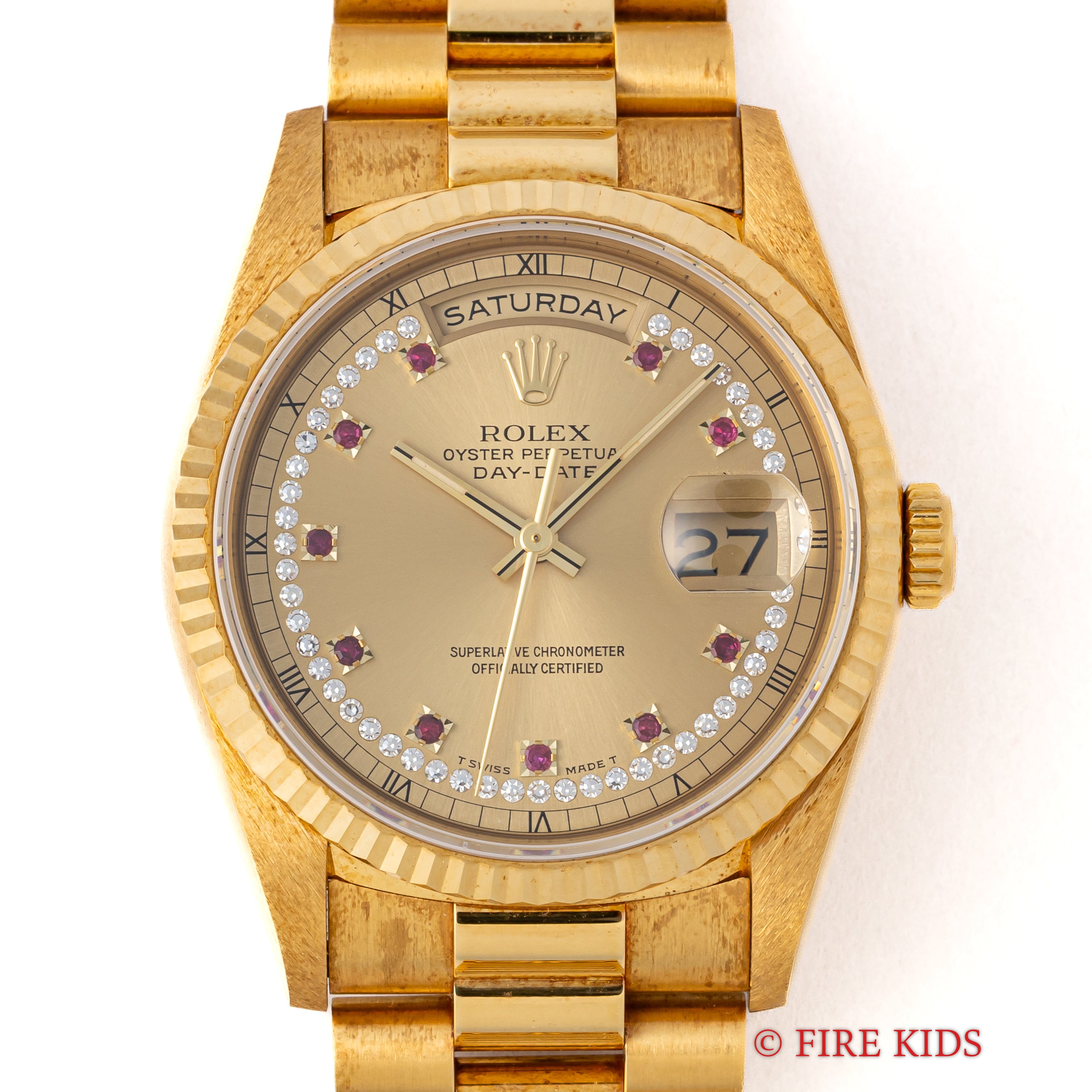 ロレックス デイデイト ミリヤードダイヤル フルセット美品 1990年製（平成2年製）18金無垢イエローゴールド Ref.18238