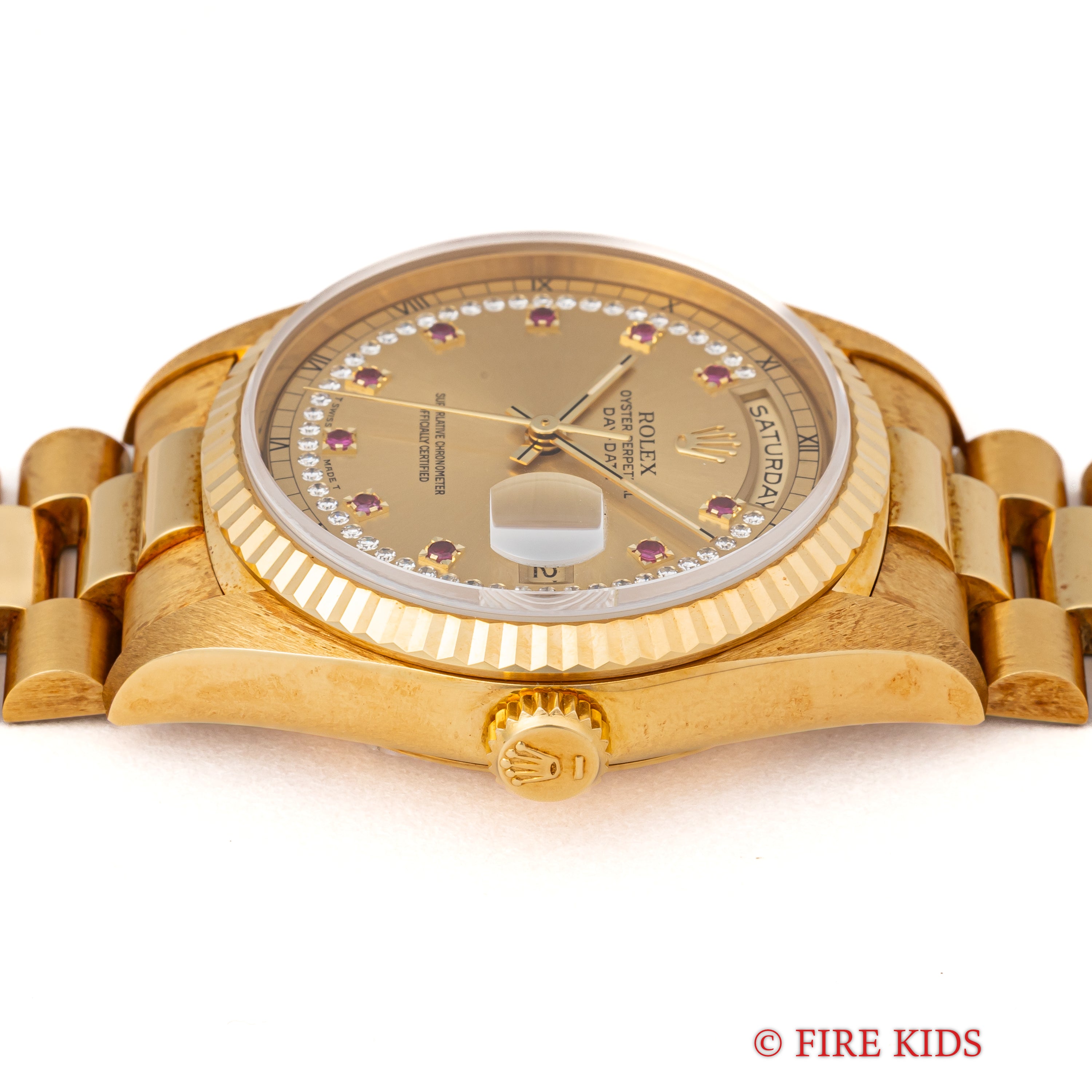 ロレックス デイデイト ミリヤードダイヤル フルセット美品 1990年製（平成2年製）18金無垢イエローゴールド Ref.18238